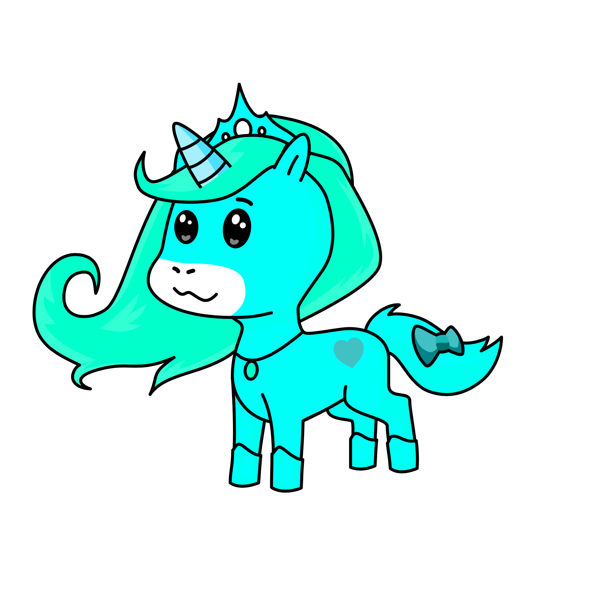 Snow, the unicorn