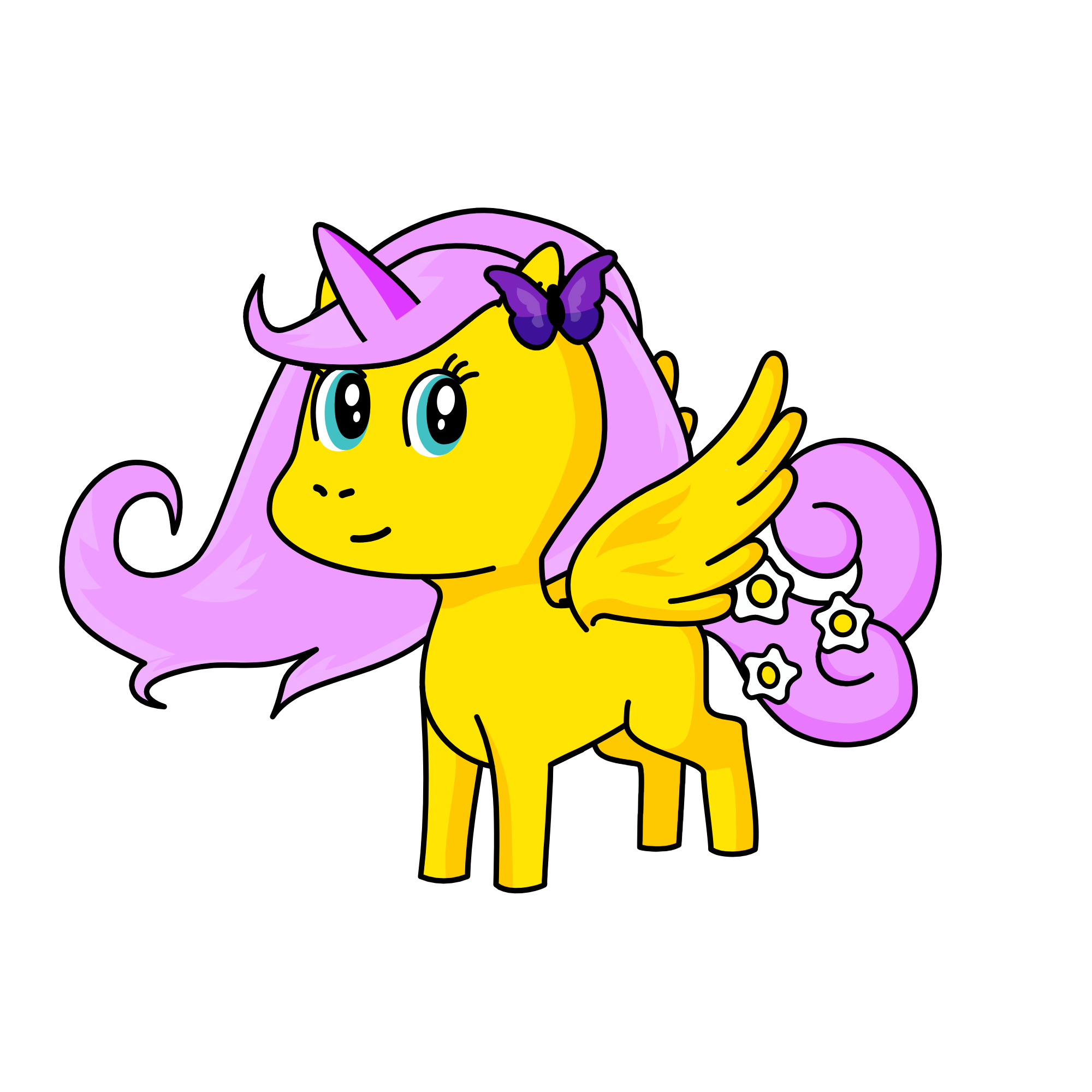 fluttershy, the unicorn