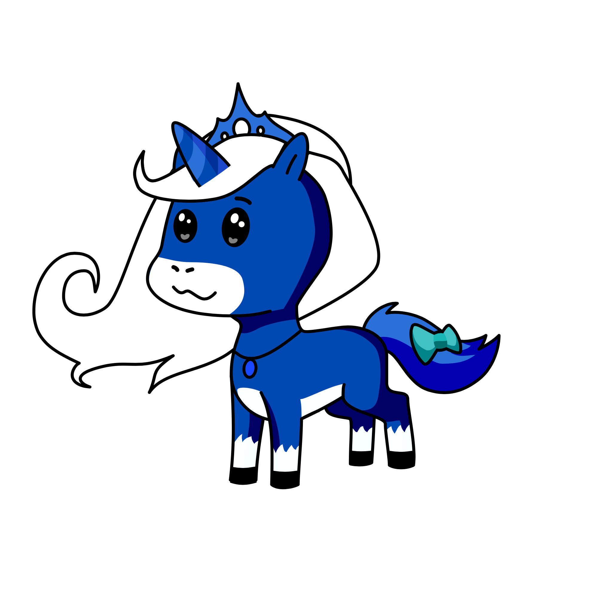 Moonlight, the unicorn