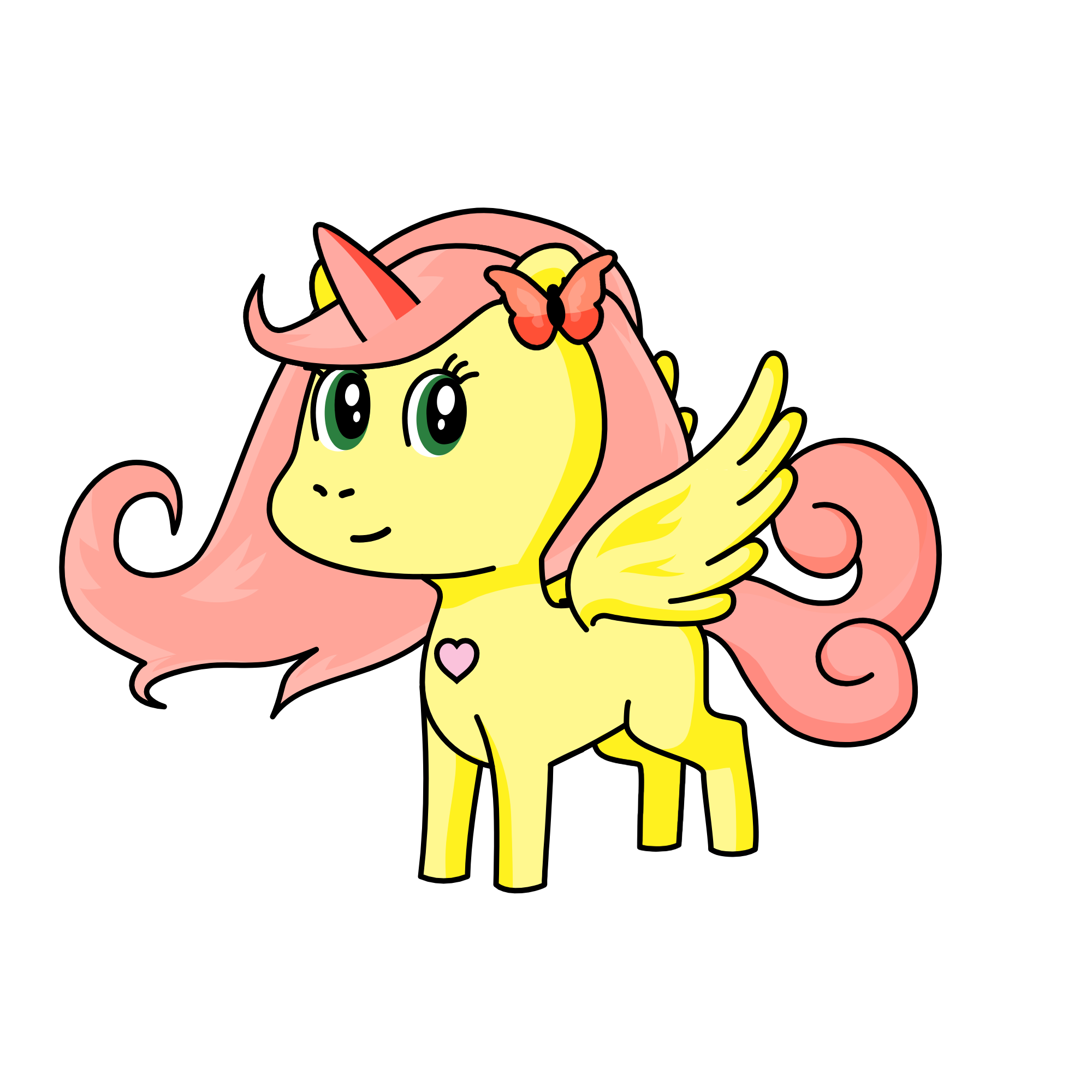 Fluttershy, the unicorn