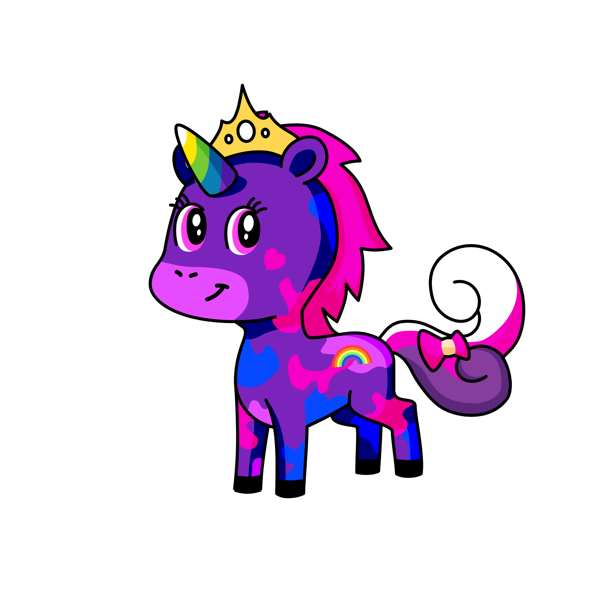 Rainbow Rider, the unicorn