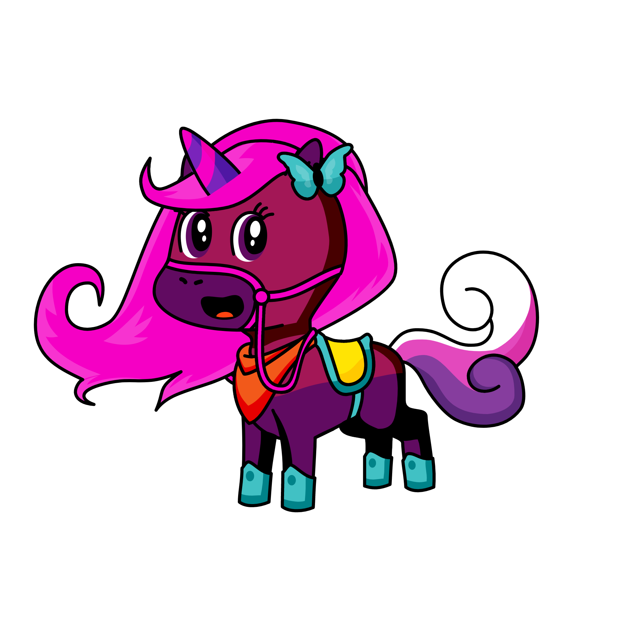 Pinky Doodle, the unicorn