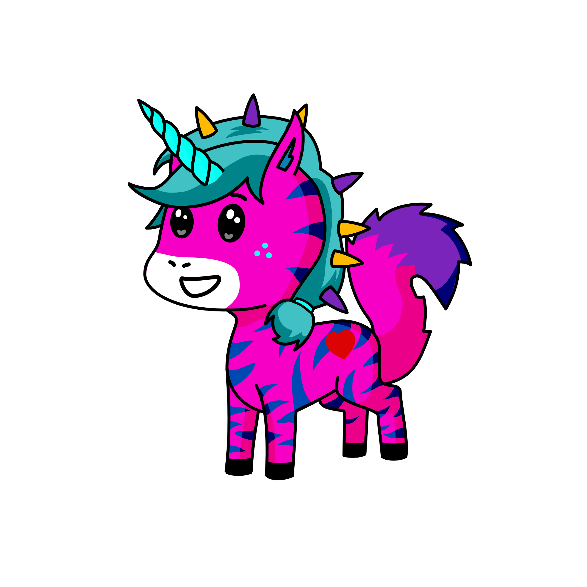 tiger, the unicorn