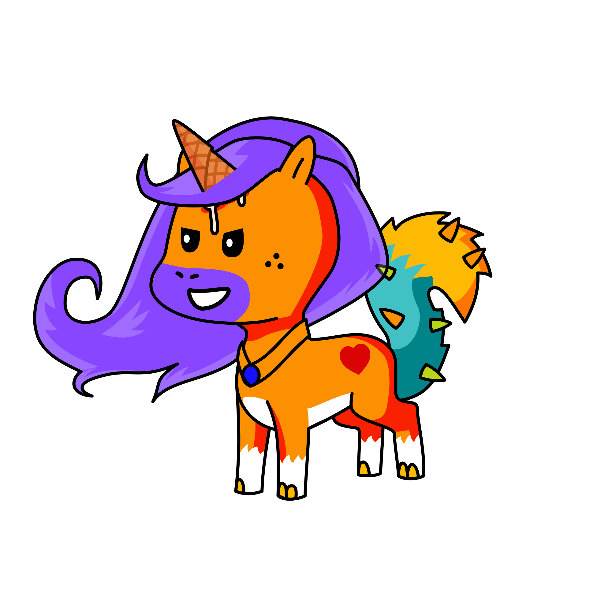 Spike, the unicorn