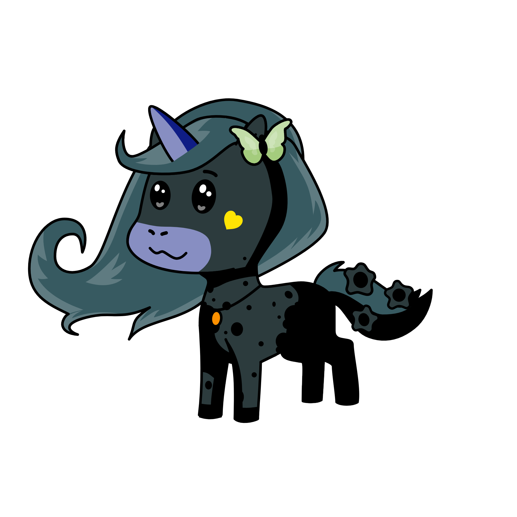 splatters, the unicorn