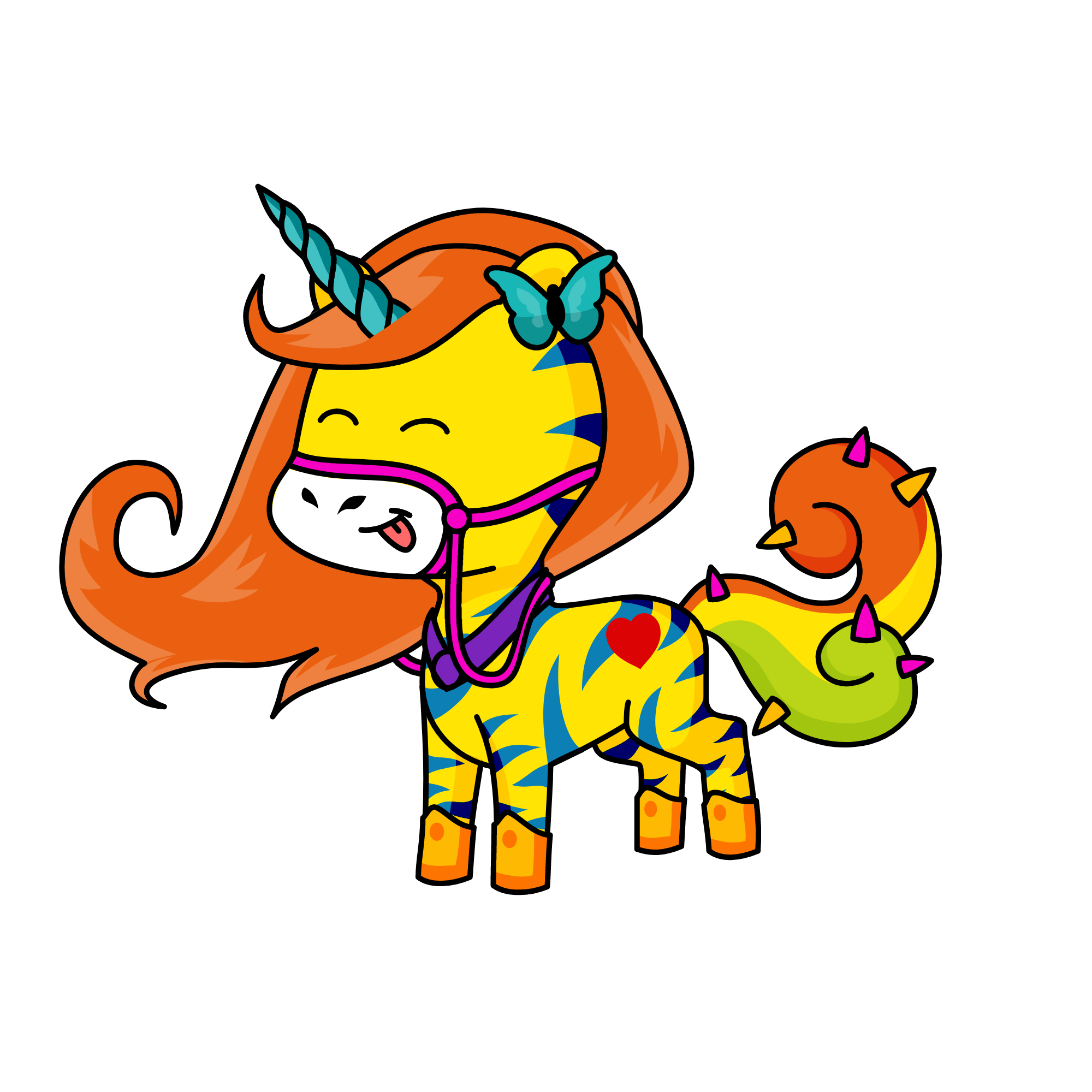 Stripe Girl, the unicorn