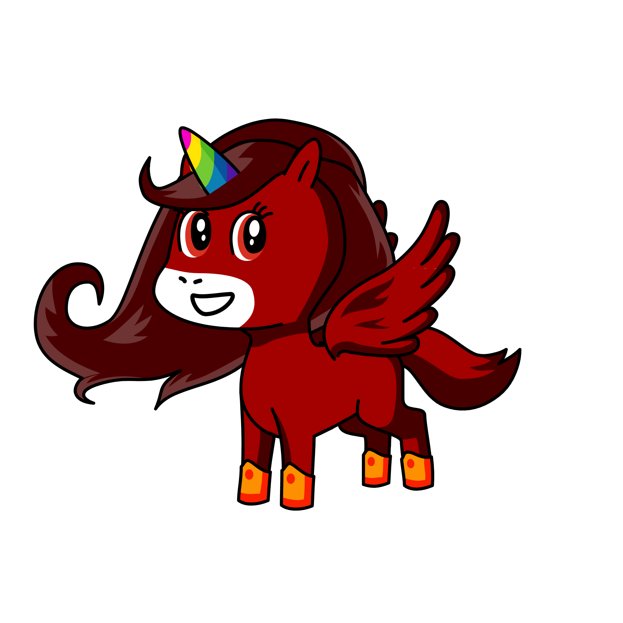 moodytoo, the unicorn