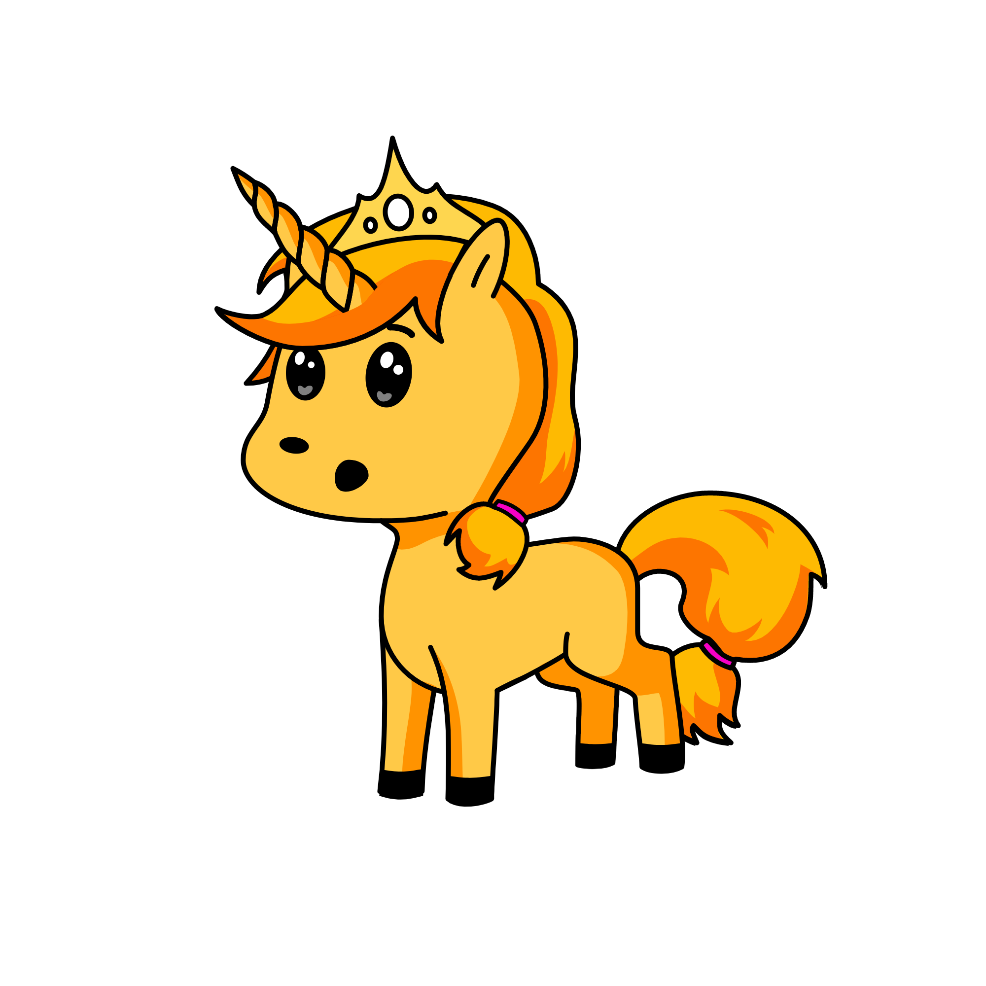 sunset, the unicorn