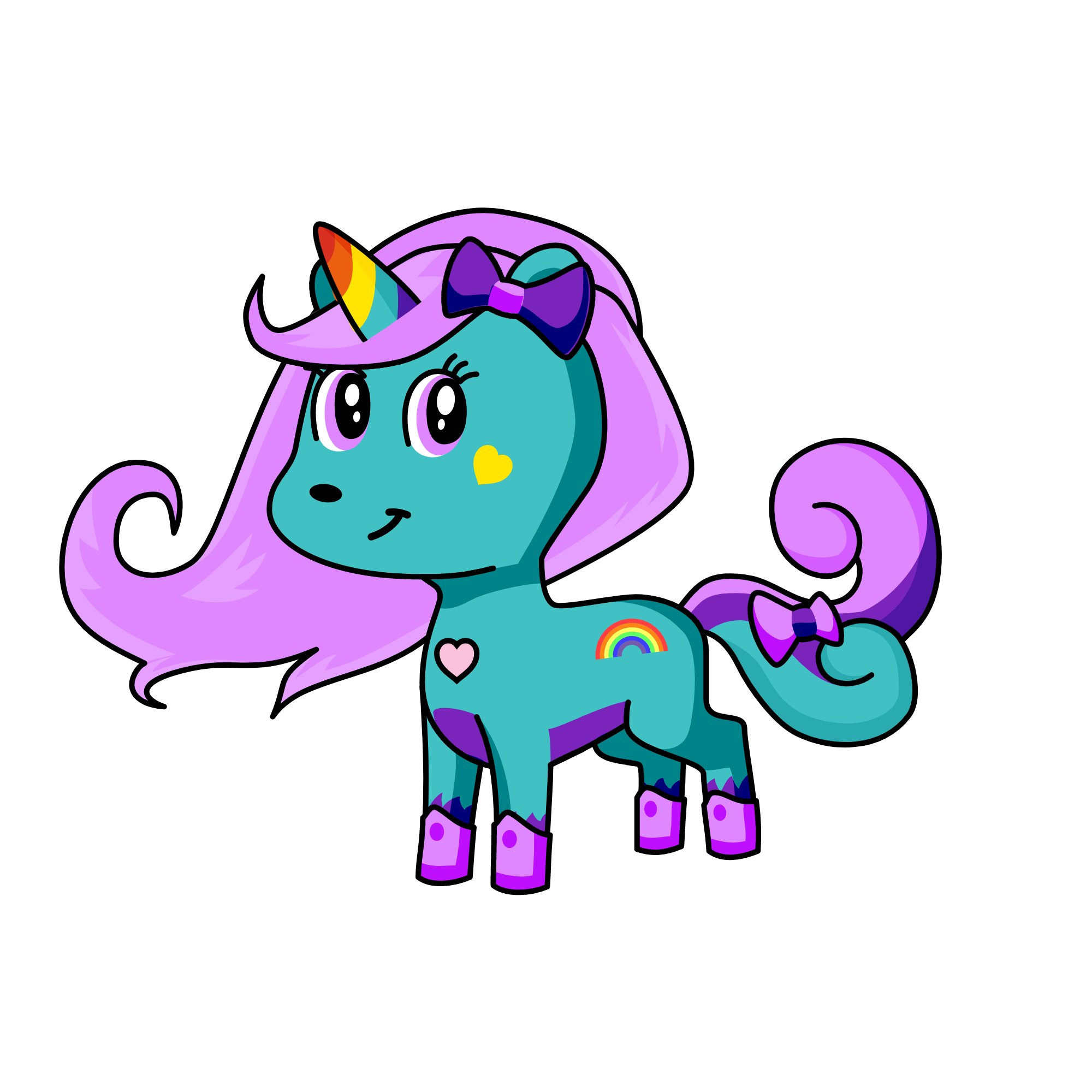 Snow Queen, the unicorn