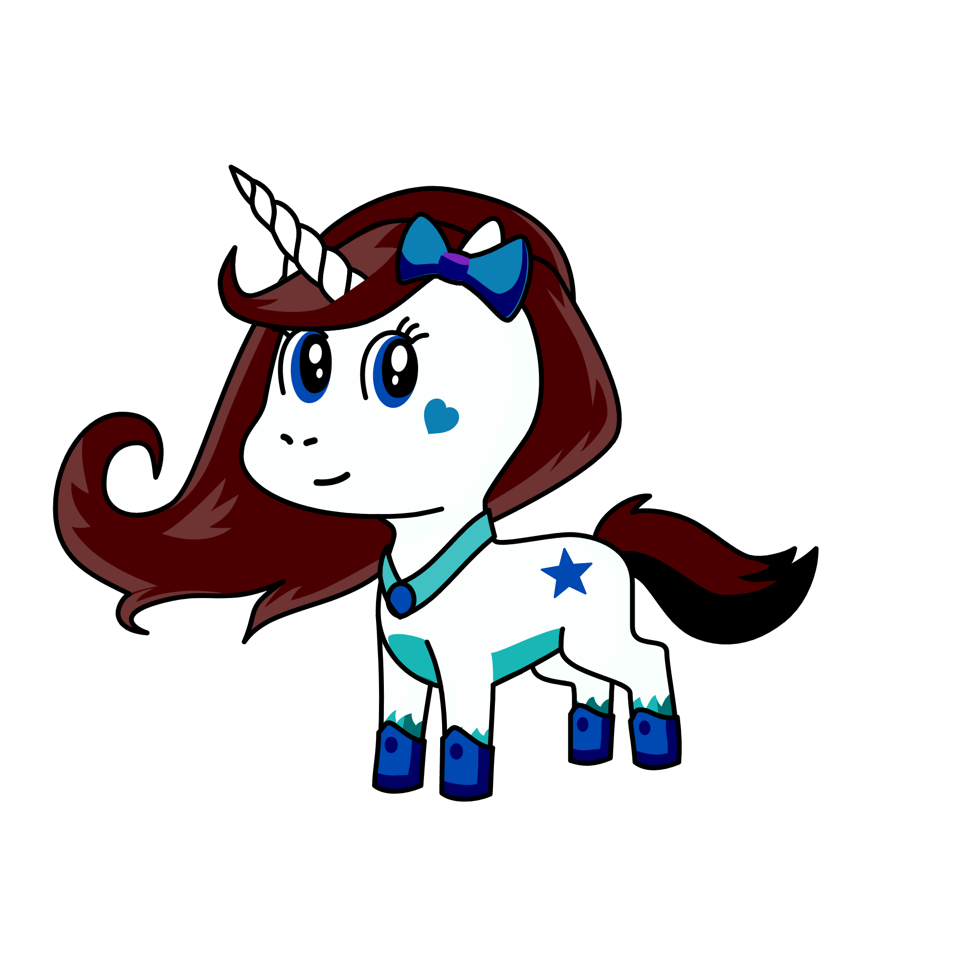 Sapphire, the unicorn