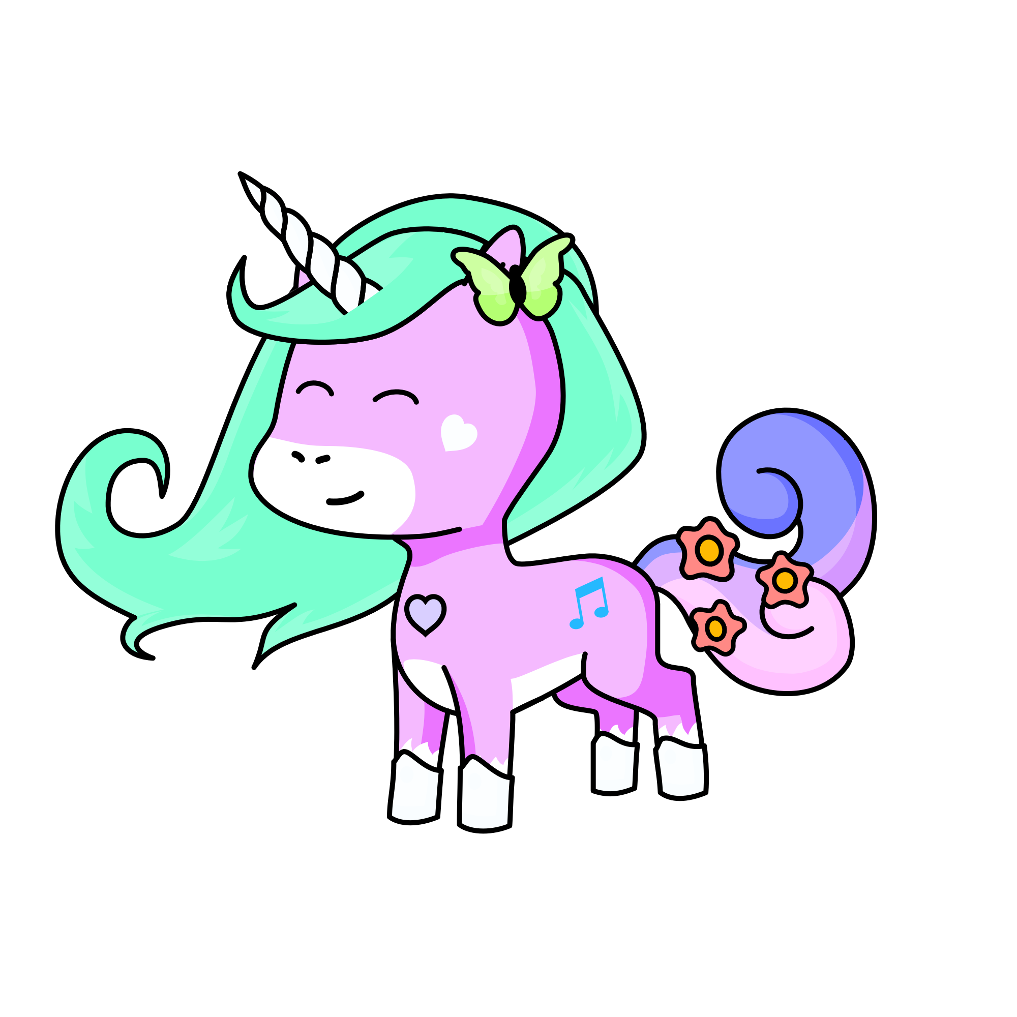 Delia Lizzie, the unicorn
