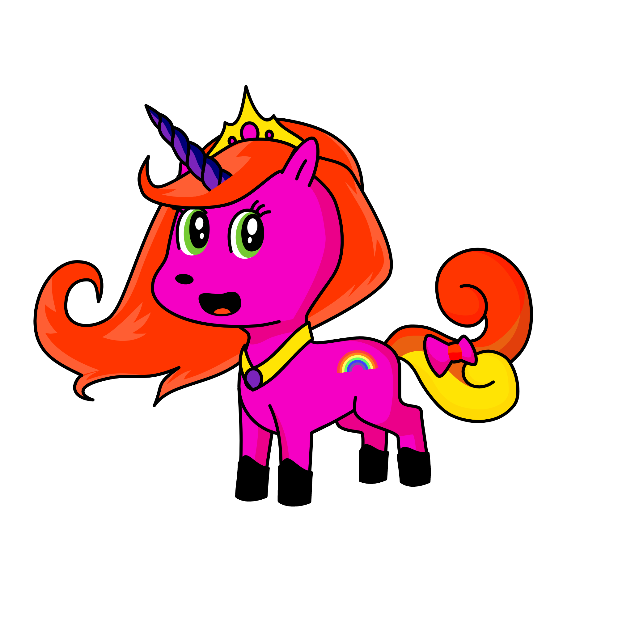 Rainbow Sparkling Pie Dashie, the unicorn