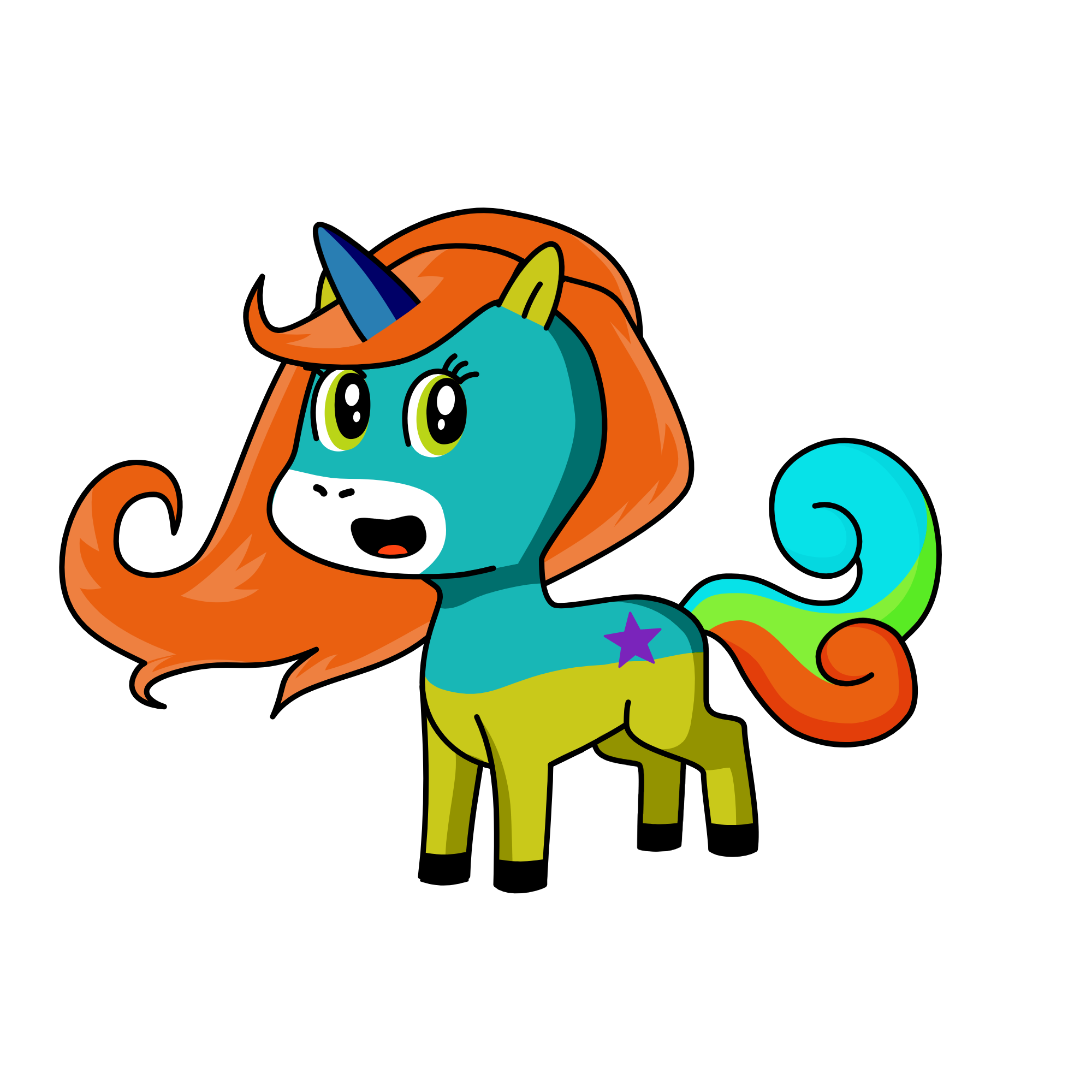 Crystal, the unicorn