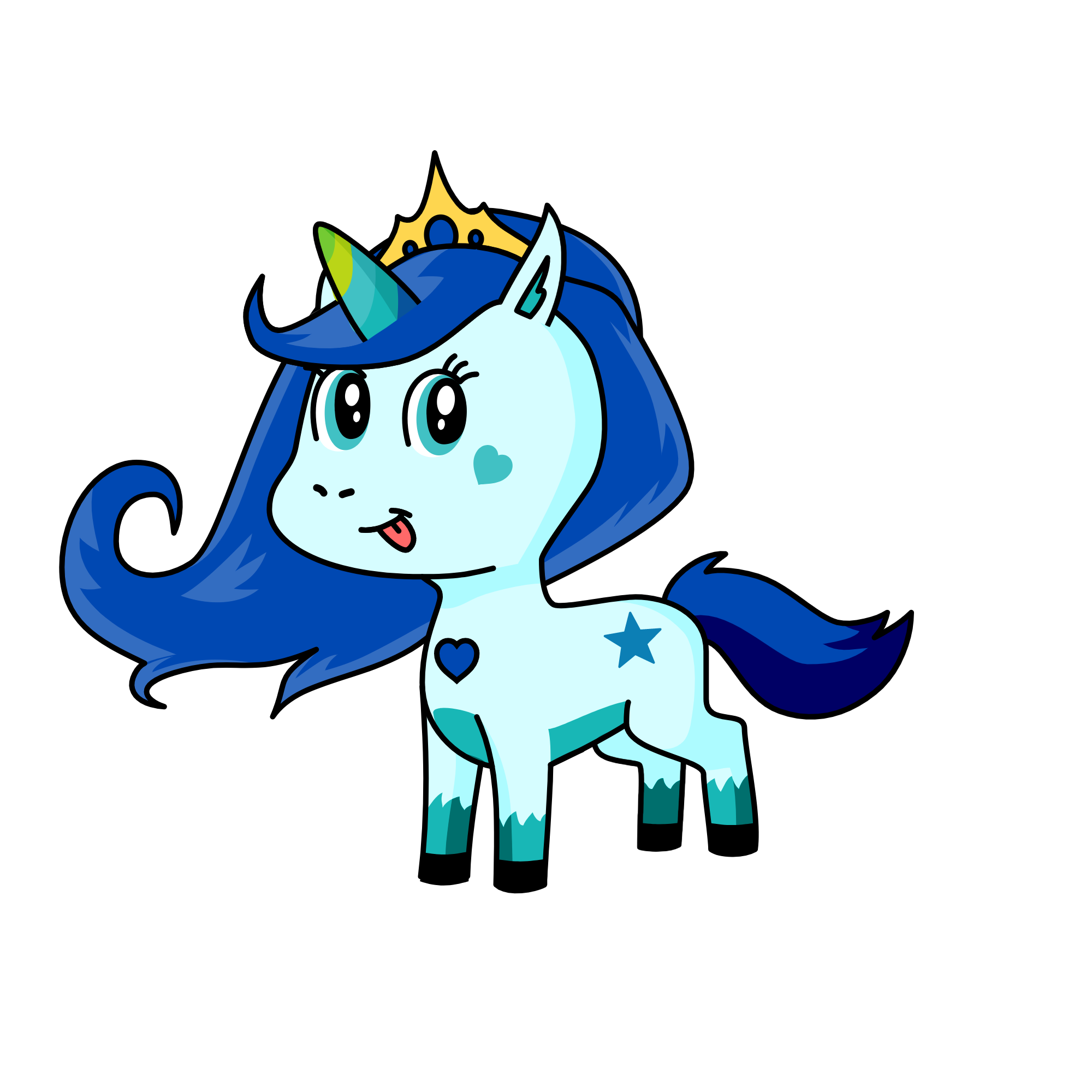 Uni de gelo, the unicorn