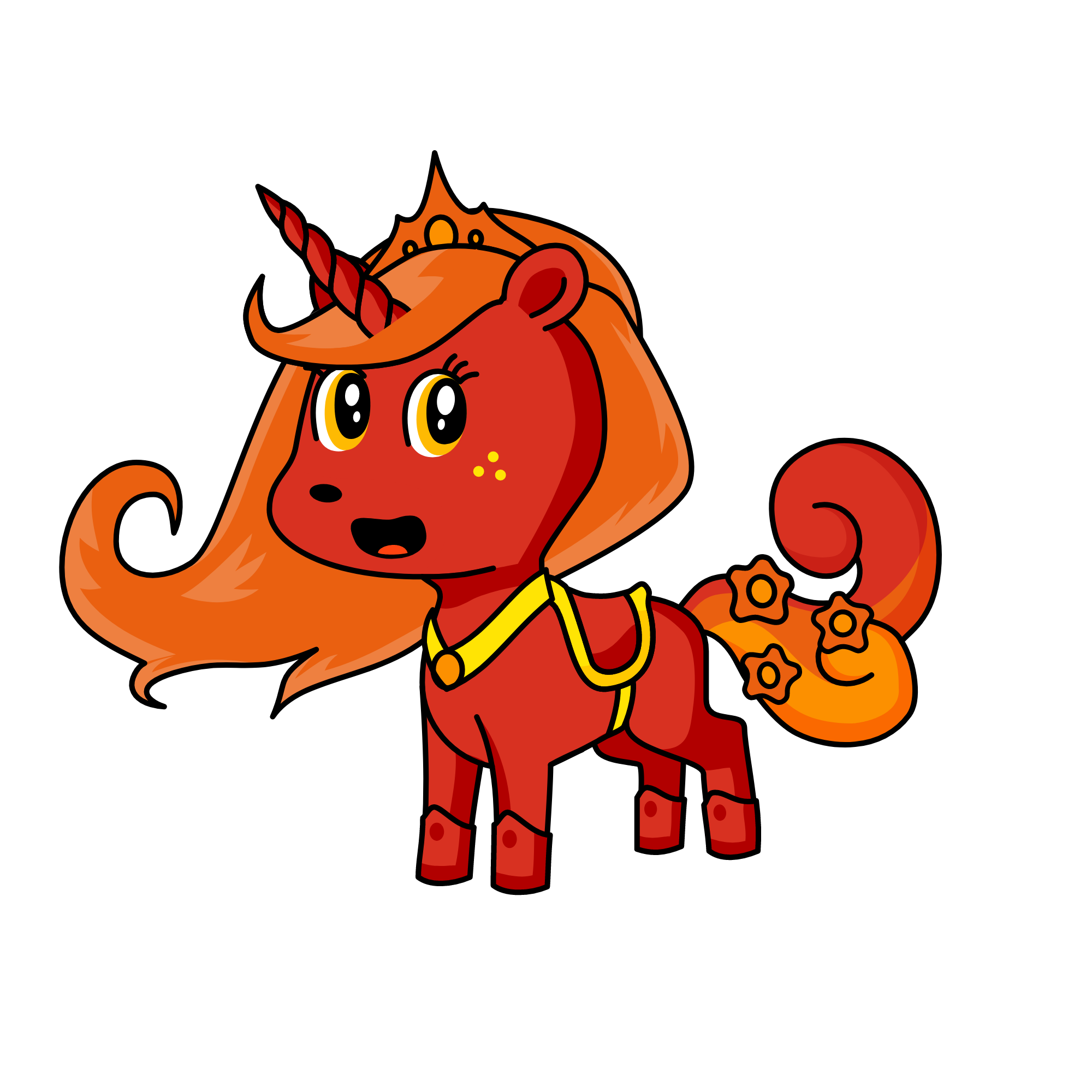 Princess Fire, the unicorn