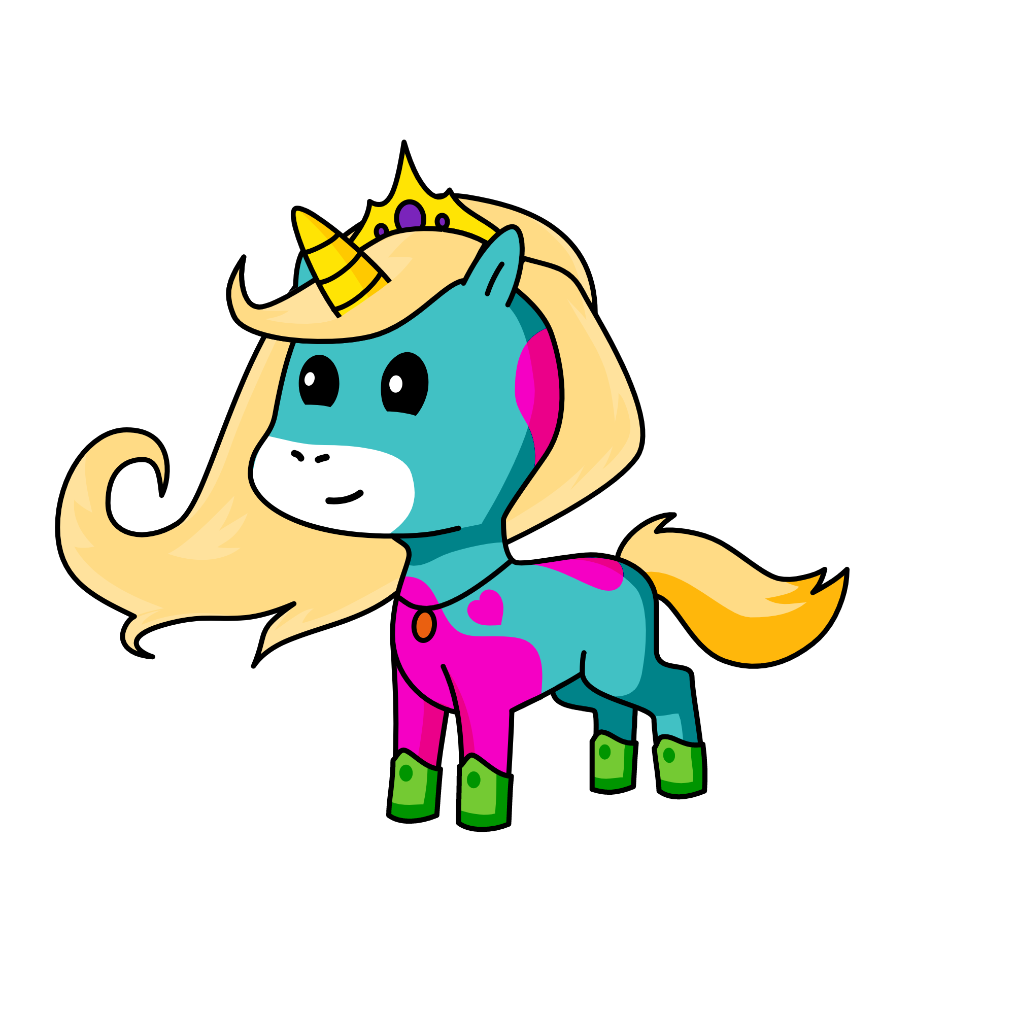 princess, the unicorn