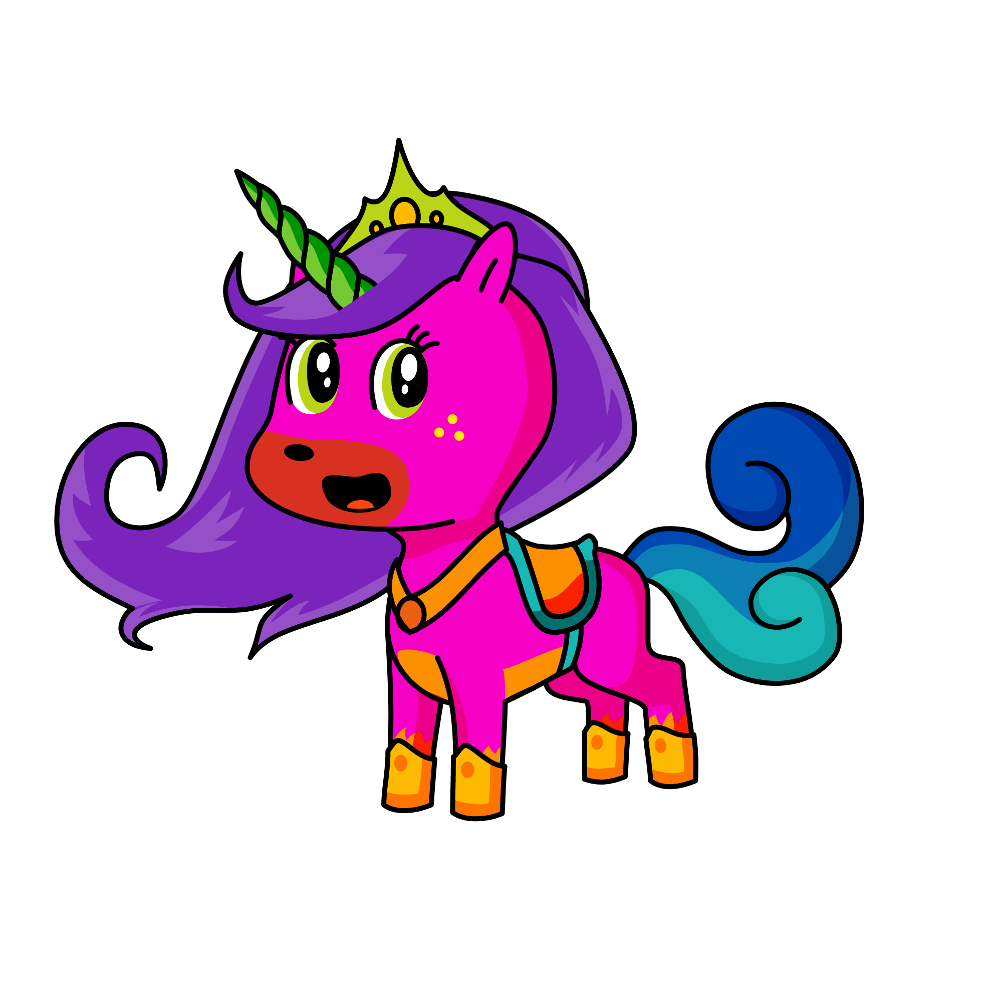 Princess Rainbow, the unicorn