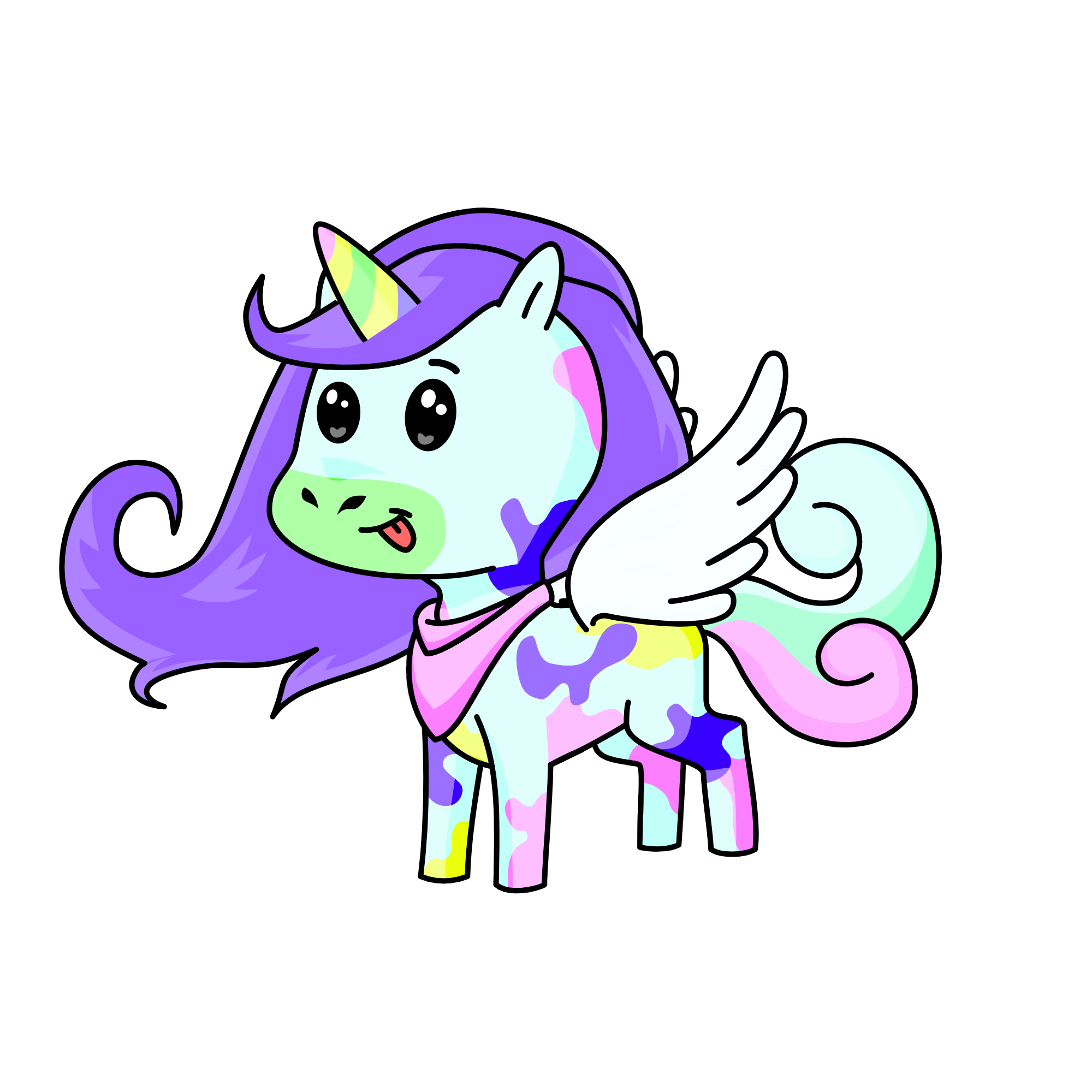 splatters, the unicorn