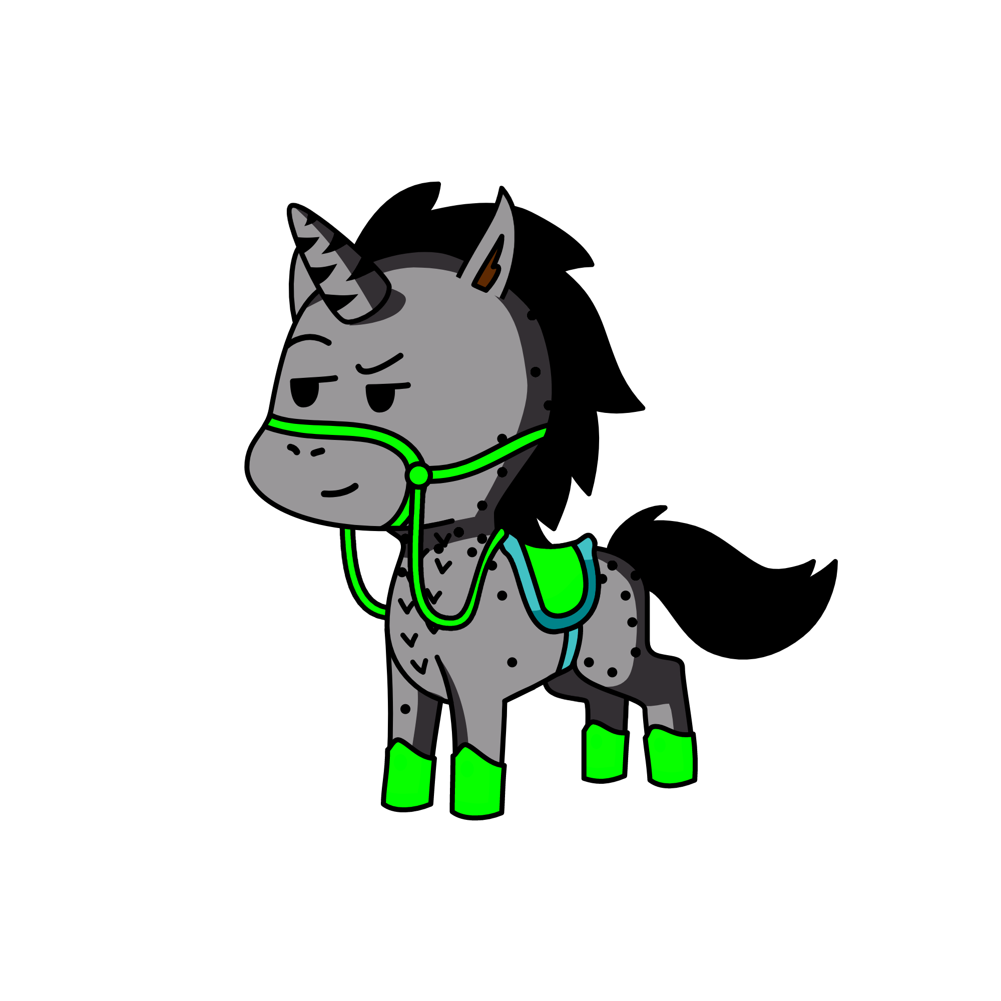 sarea. (rare ironhoof)(tame), the unicorn