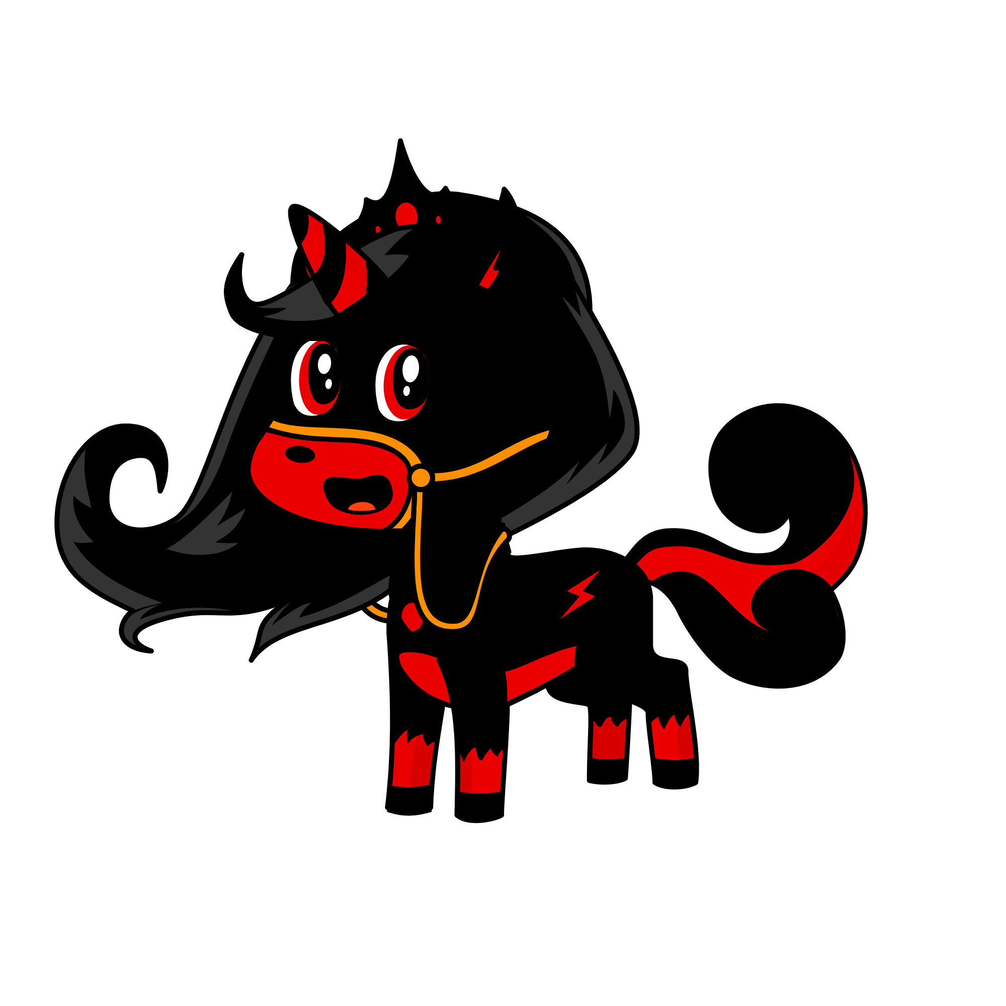 Queen Scarlet, the unicorn
