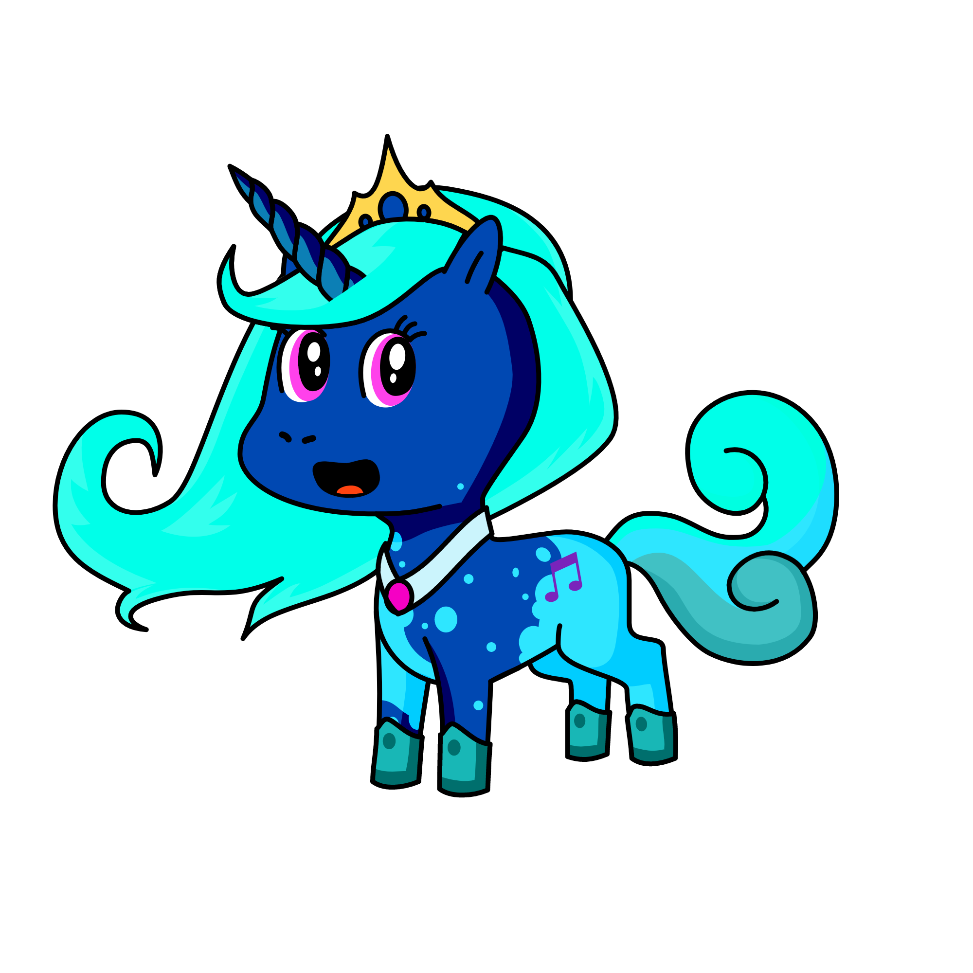 Clear Note, the unicorn