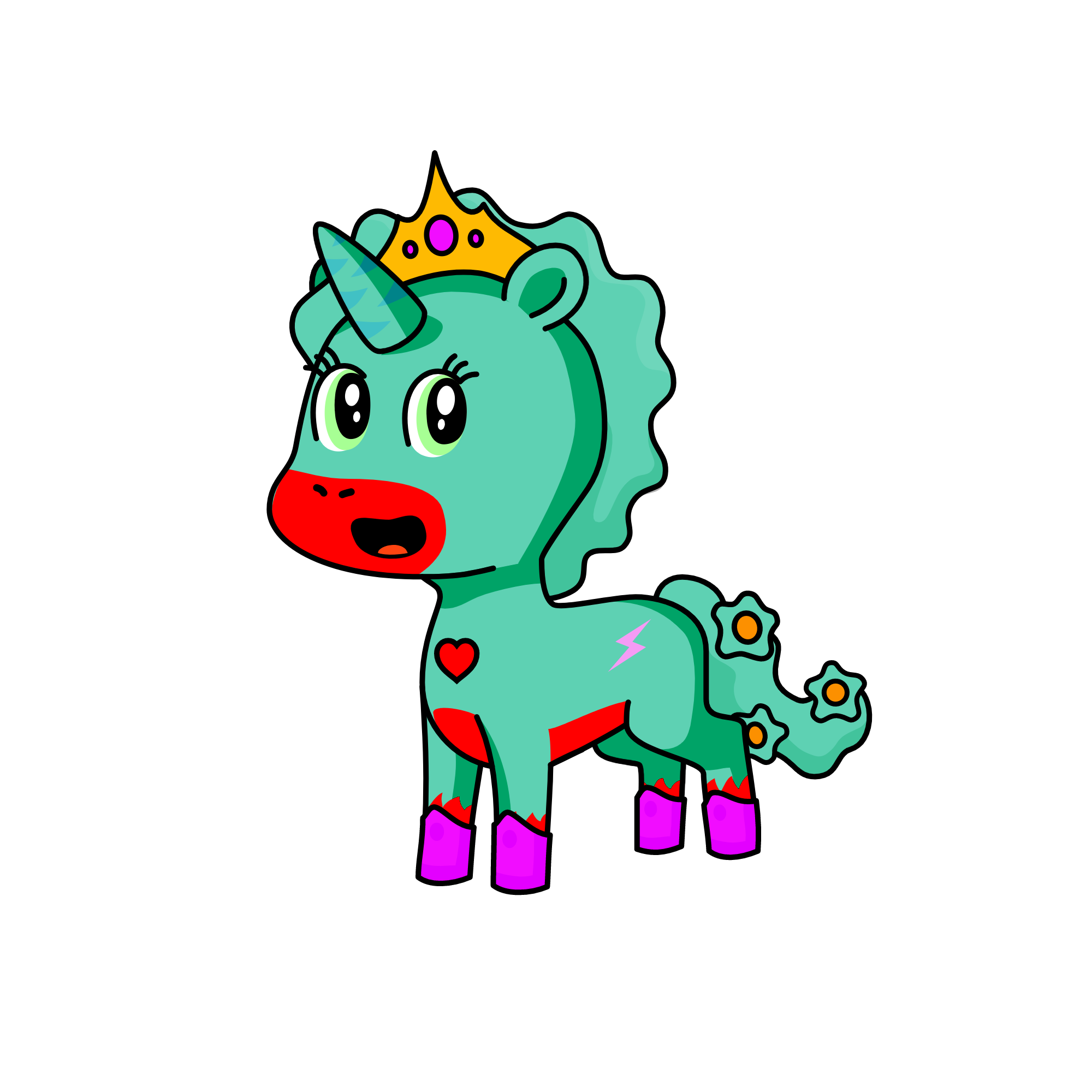 Evelyn, the unicorn