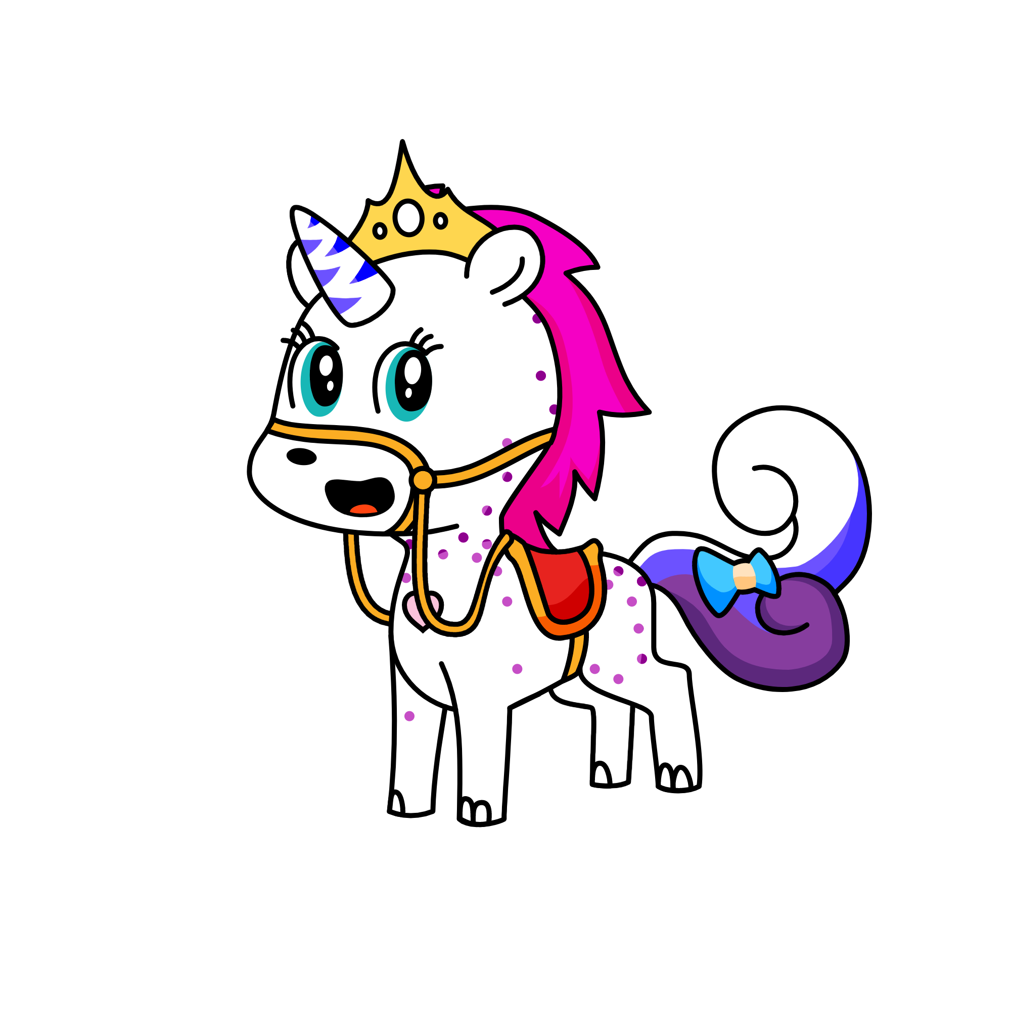 cute, the unicorn