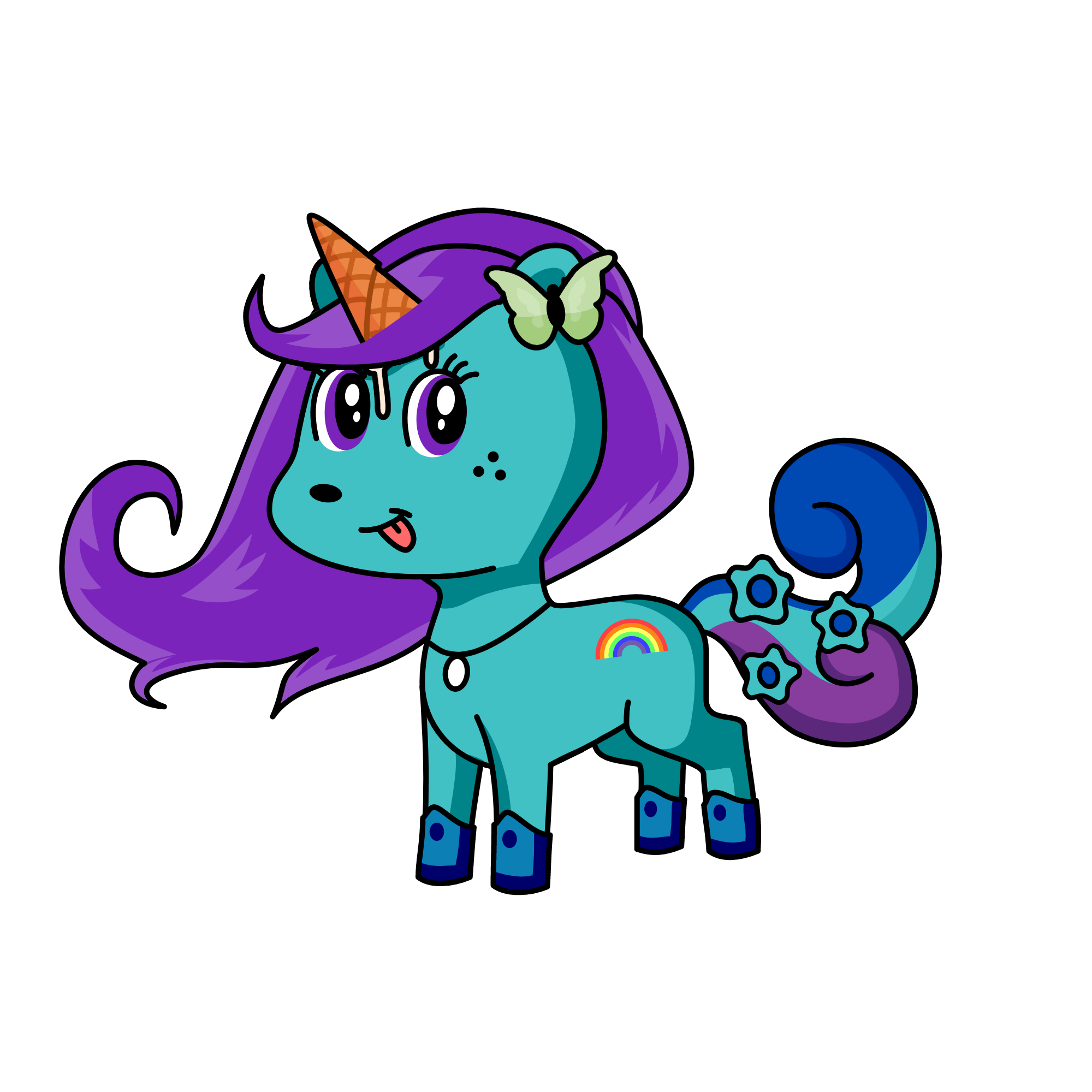 Qeen Filly/Qeen of funny and Purple, the unicorn