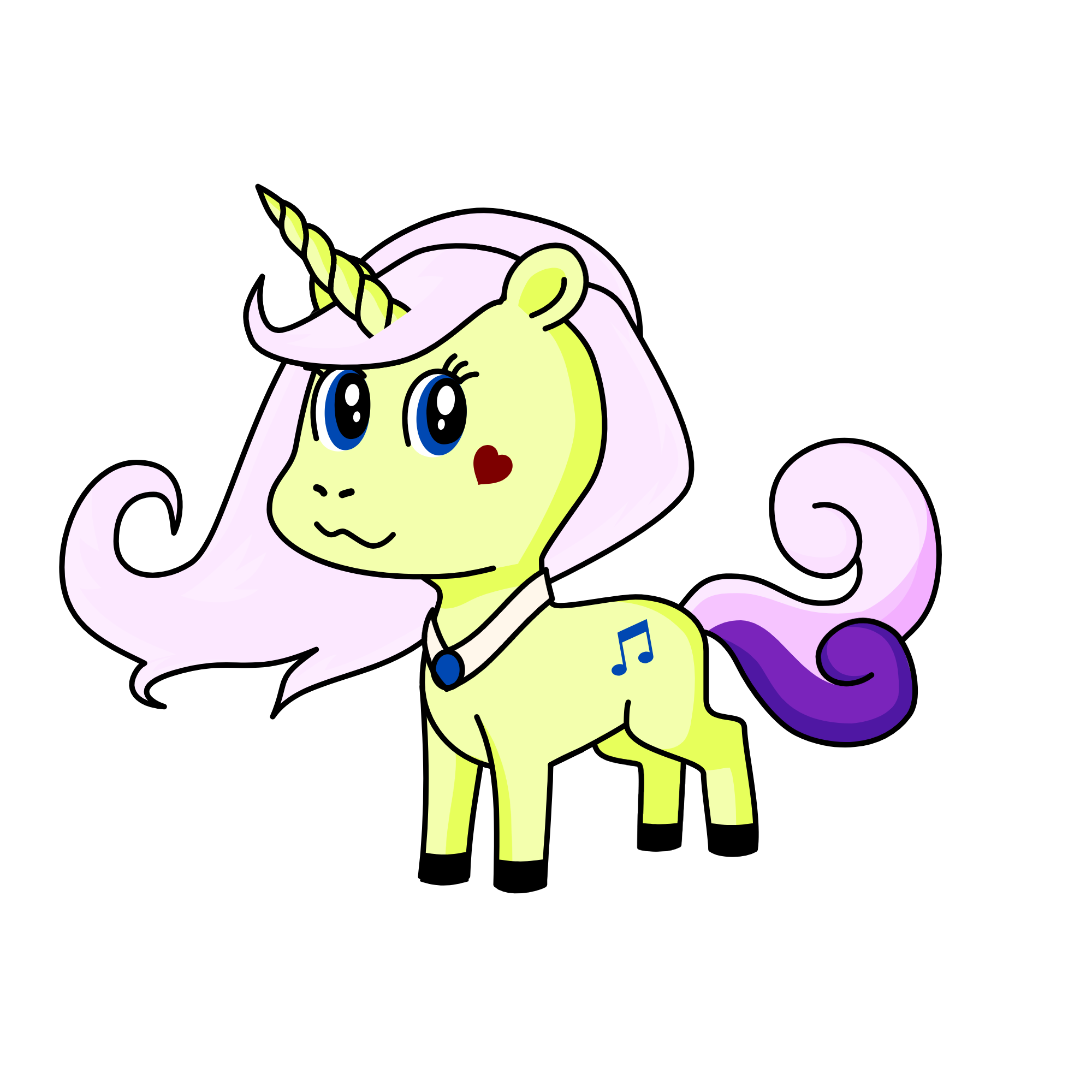 Fluttershy, the unicorn