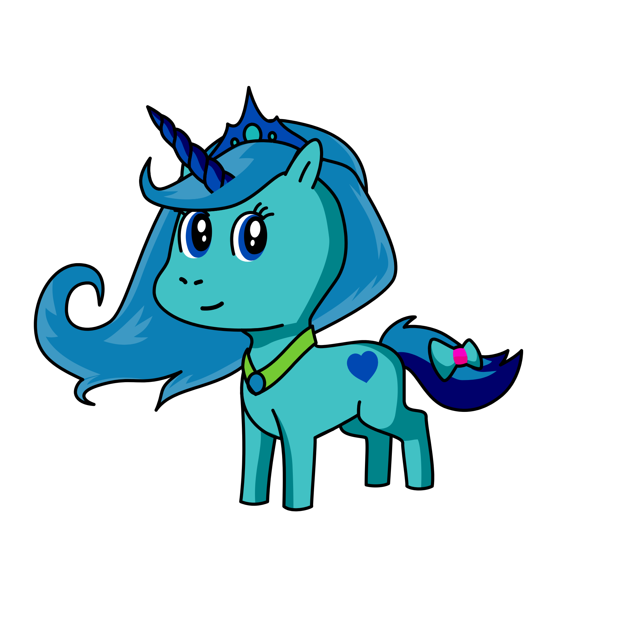 Princess ice, the unicorn