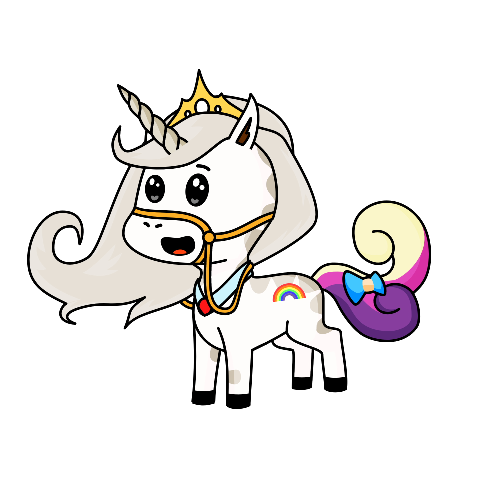 Cloudy, the unicorn