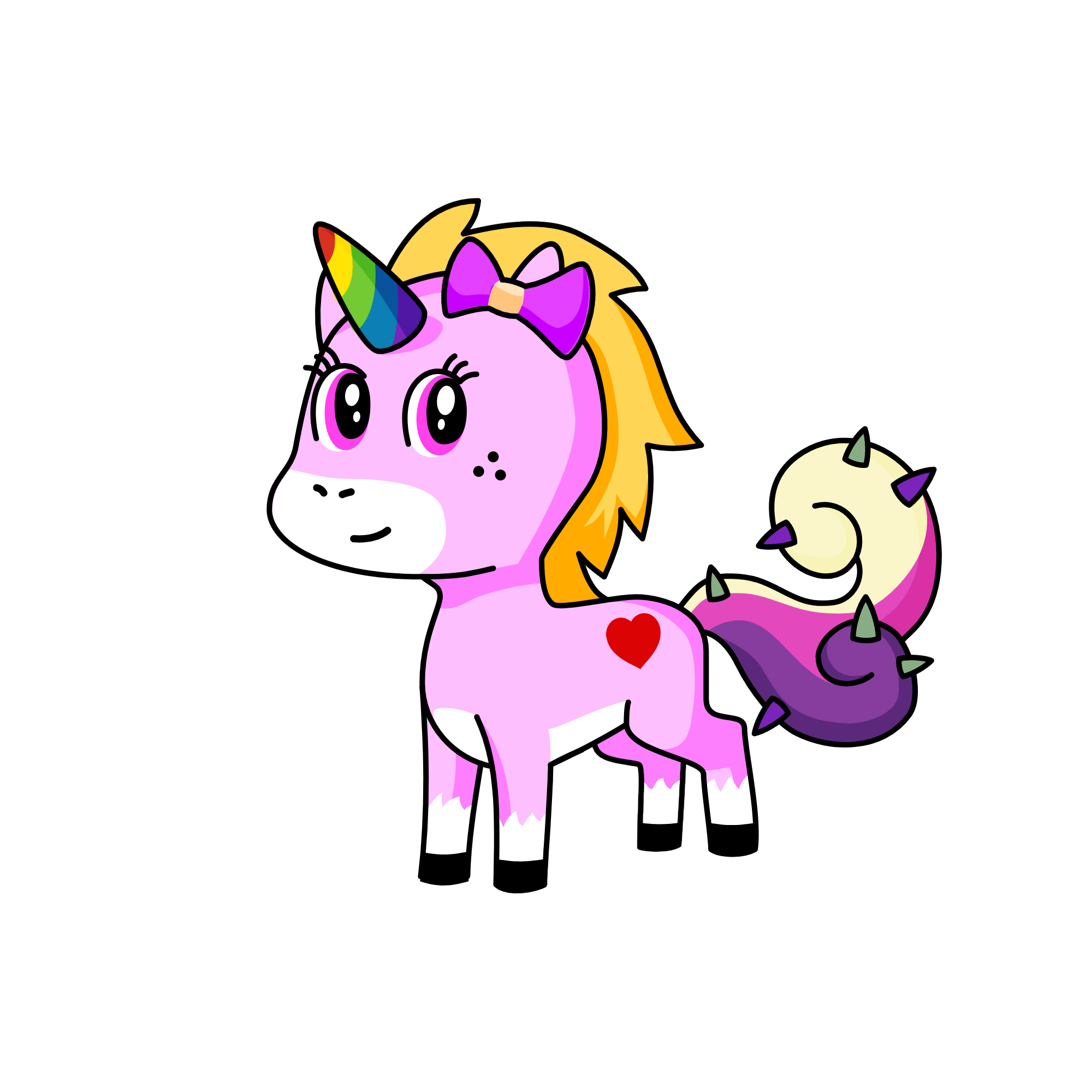 Sparkles, the unicorn