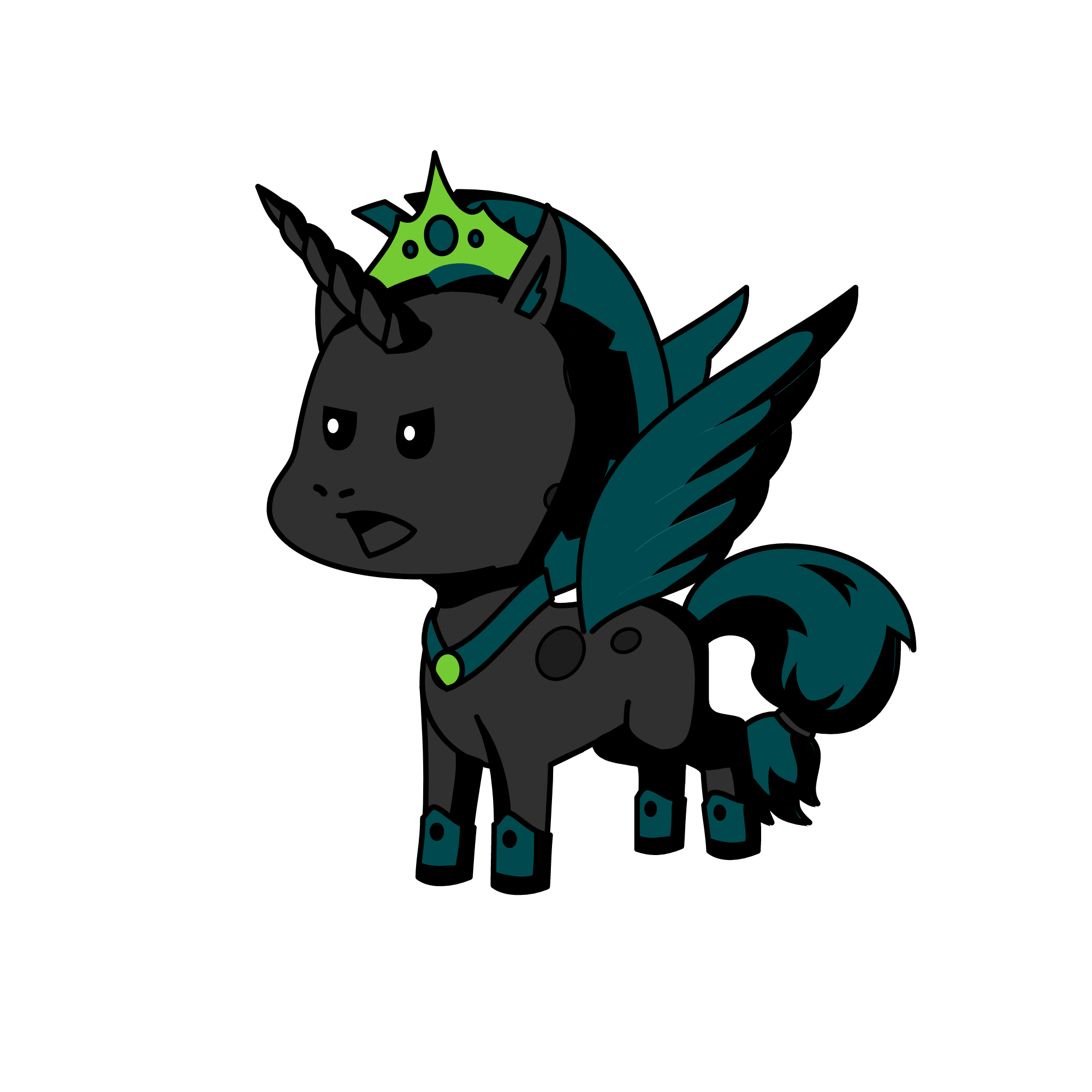 queen chrysalis, the unicorn