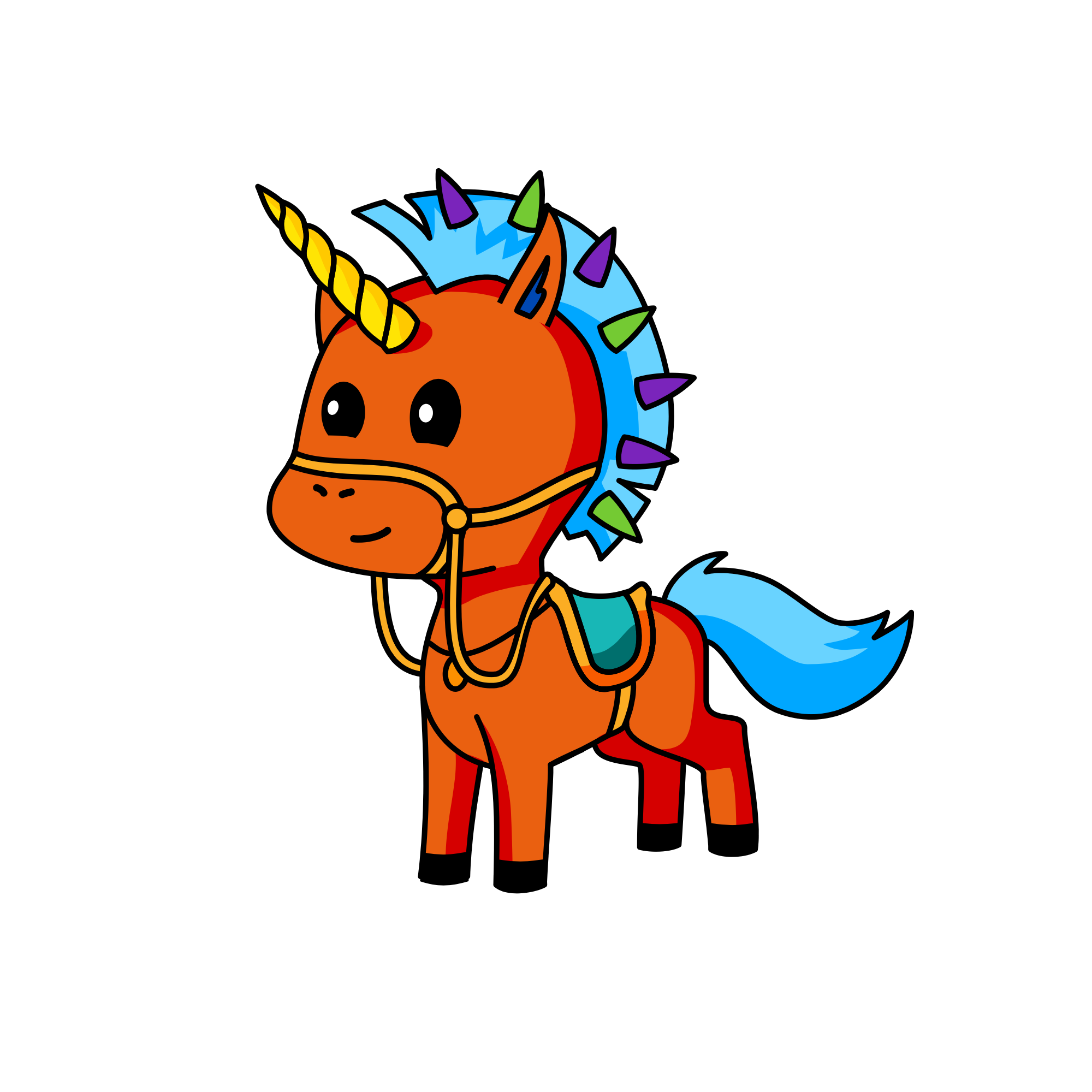Guard of the queen , the unicorn