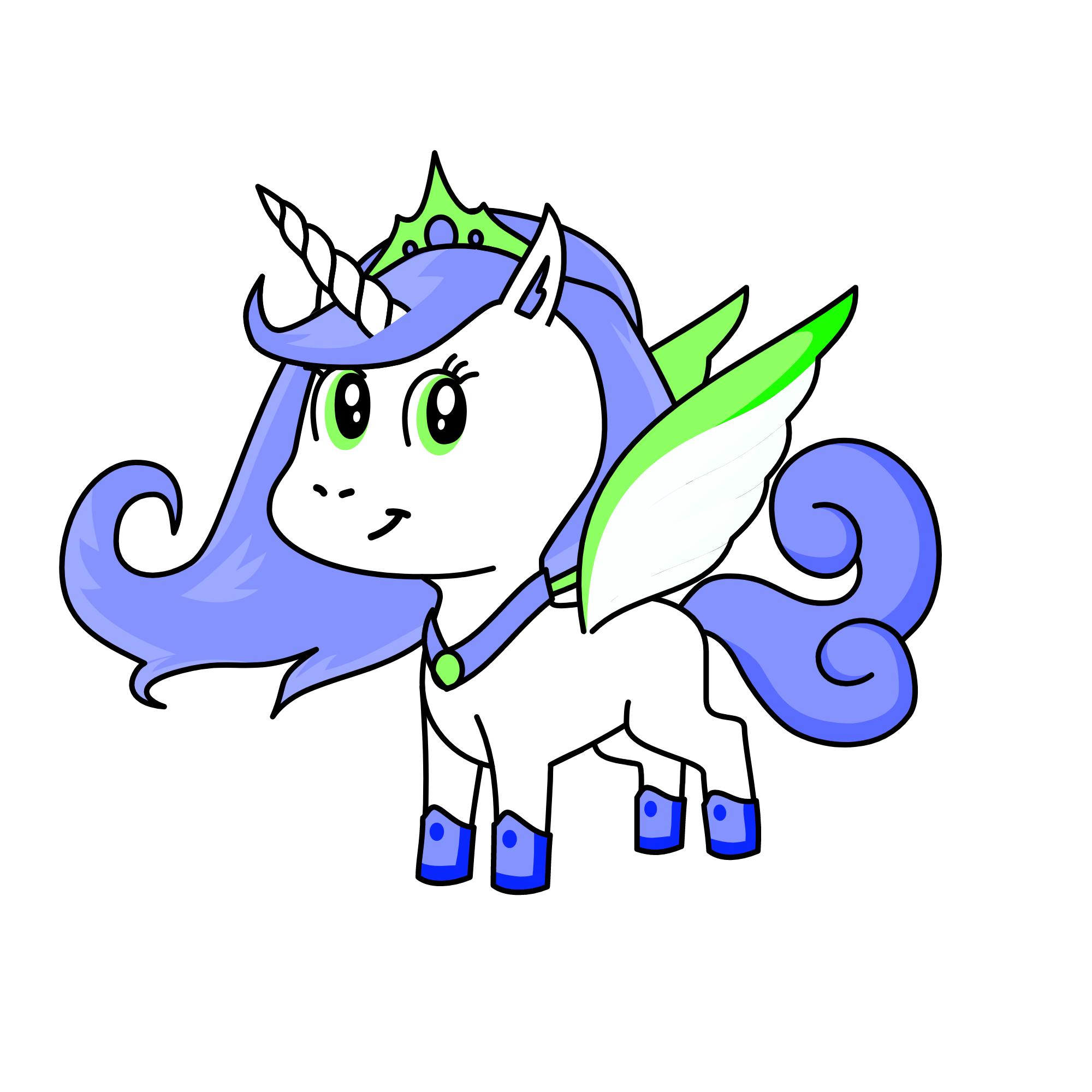 good queen chyrisalis, the unicorn