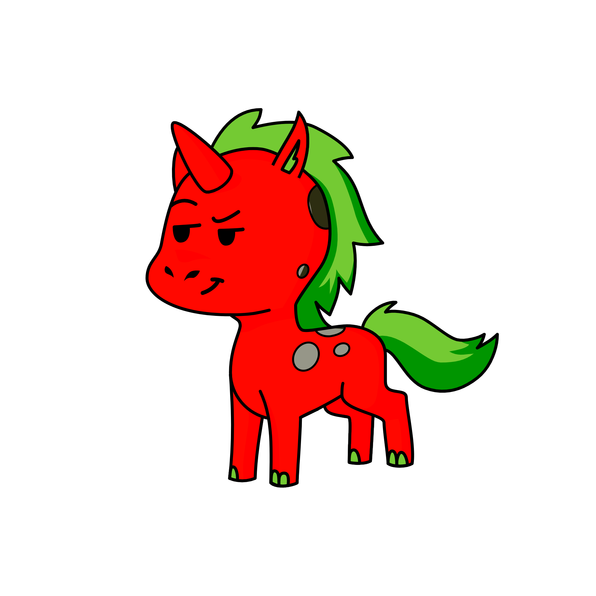 Sally The StrawBerry, the unicorn