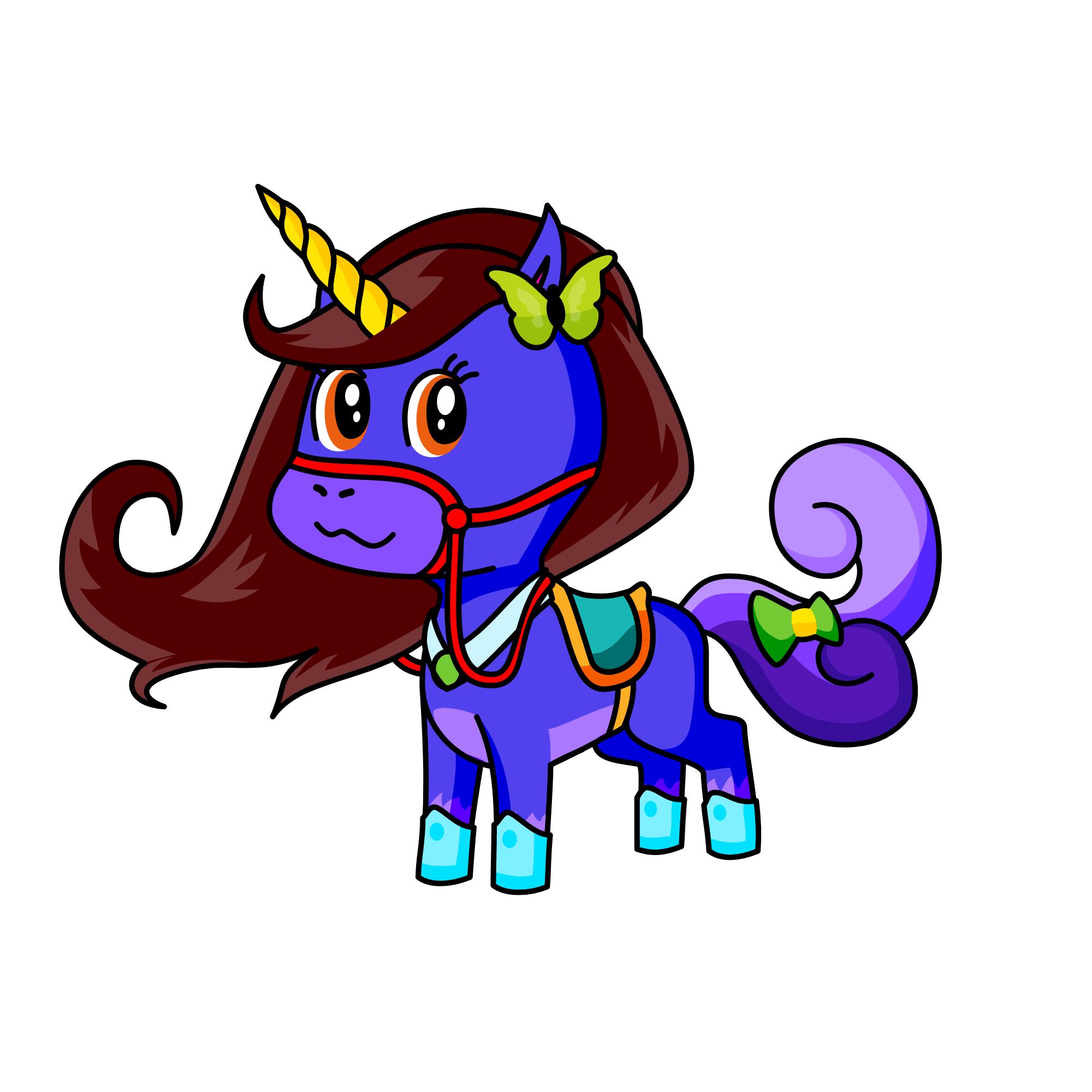 Violet, the unicorn