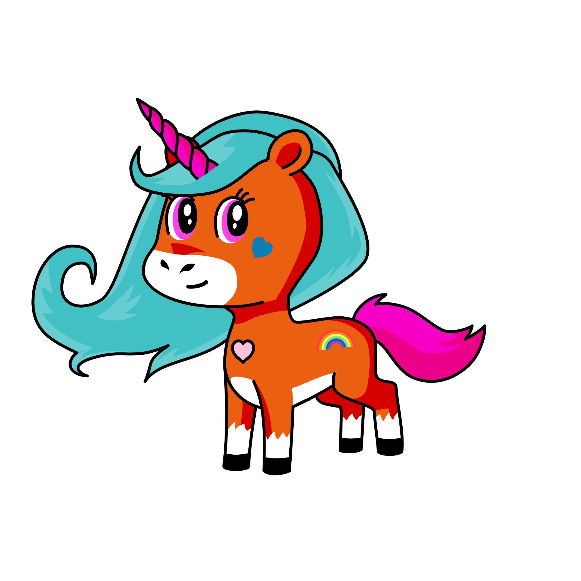 rainbow, the unicorn