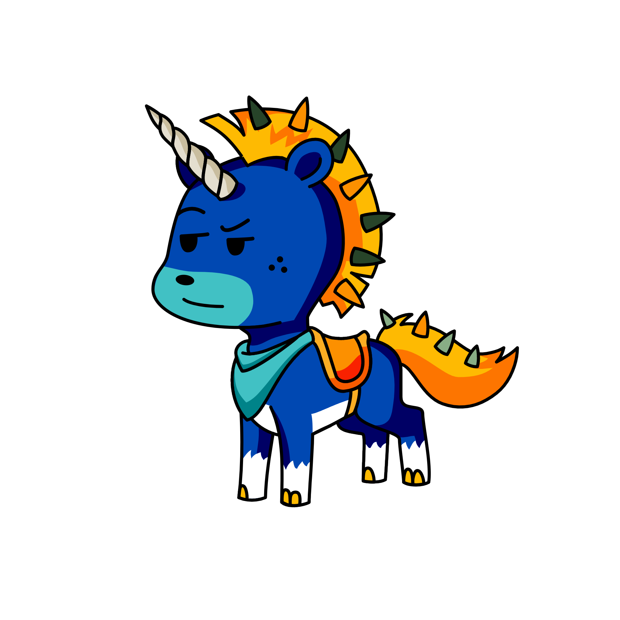 do not sit on me (I dar you, the unicorn