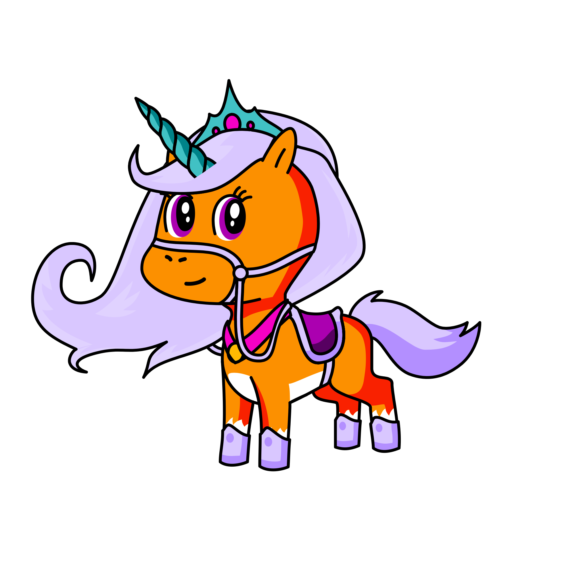 Princess love, the unicorn