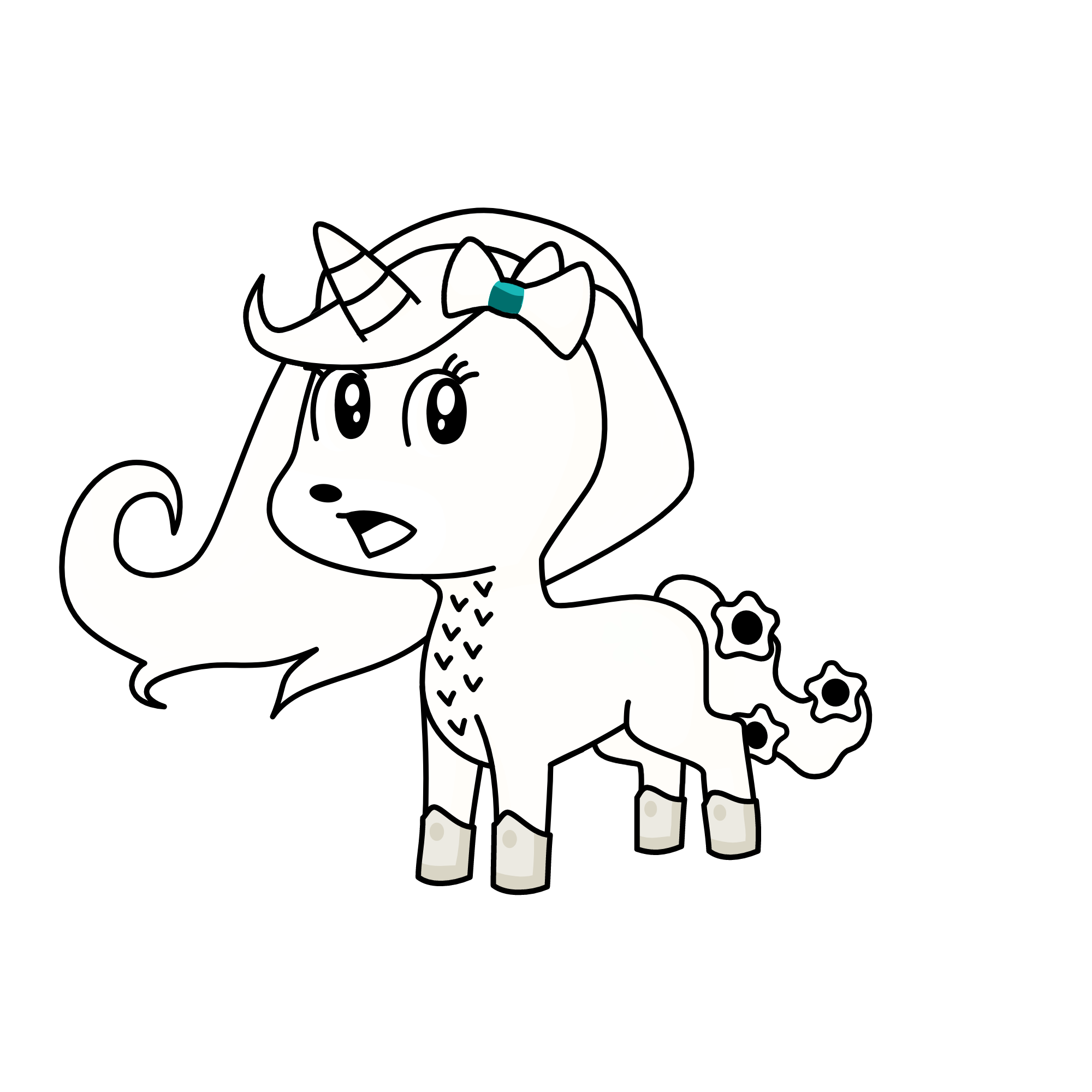 snowy, the unicorn