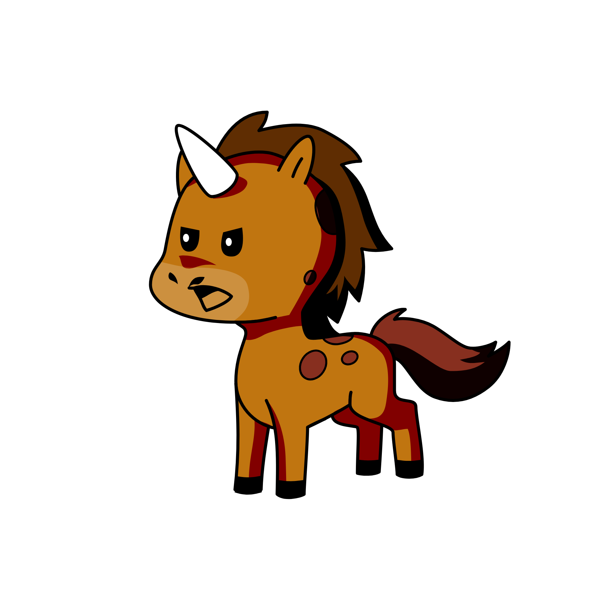 Spirit riding free, the unicorn