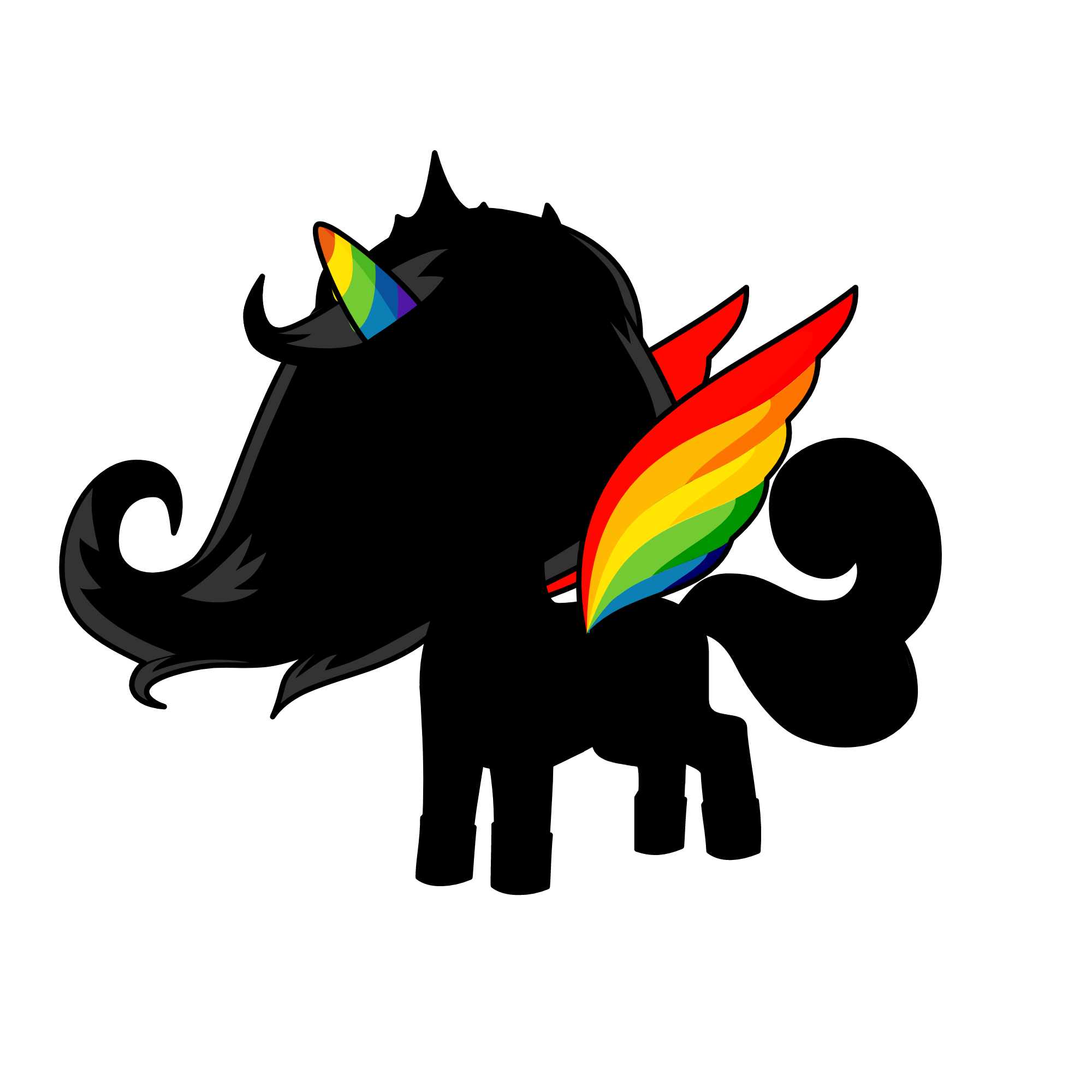 XxThe Faded RainbowxX, the unicorn