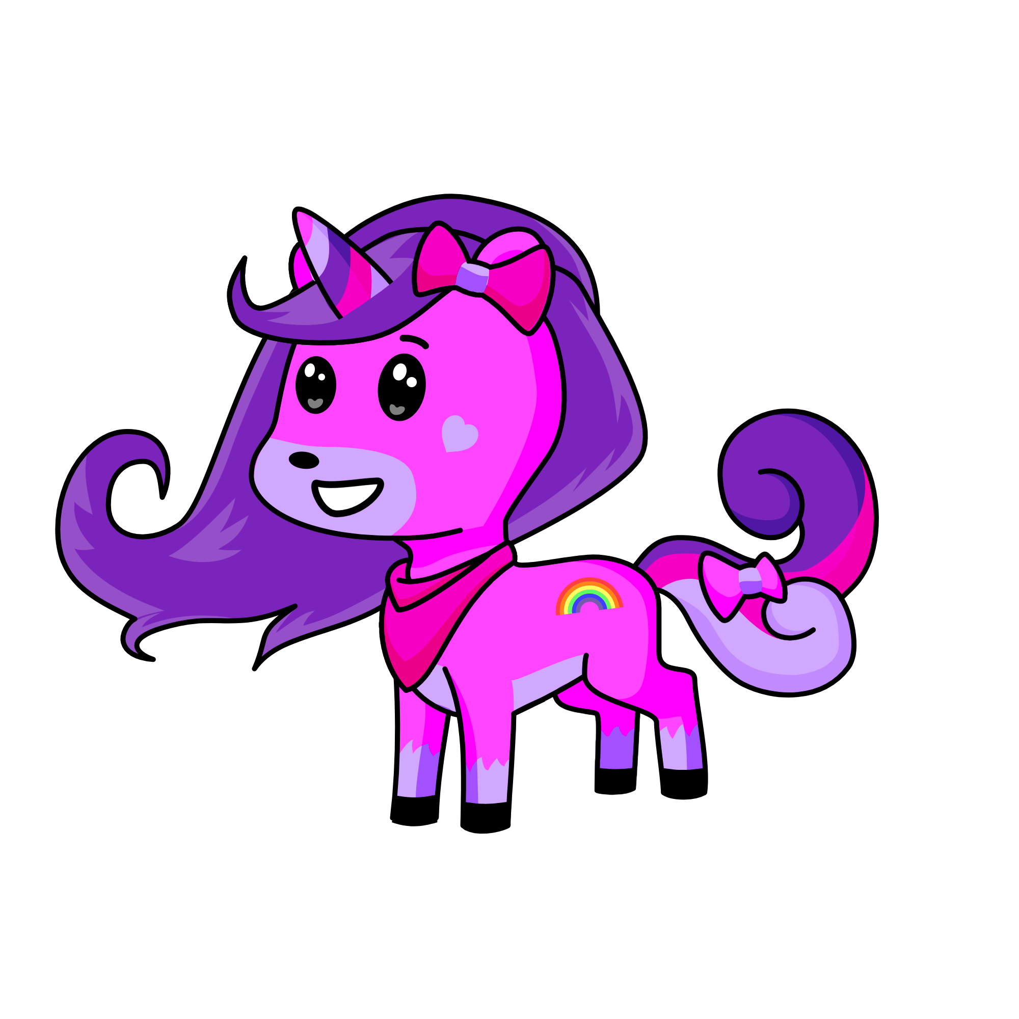 Lavender Cutie, the unicorn