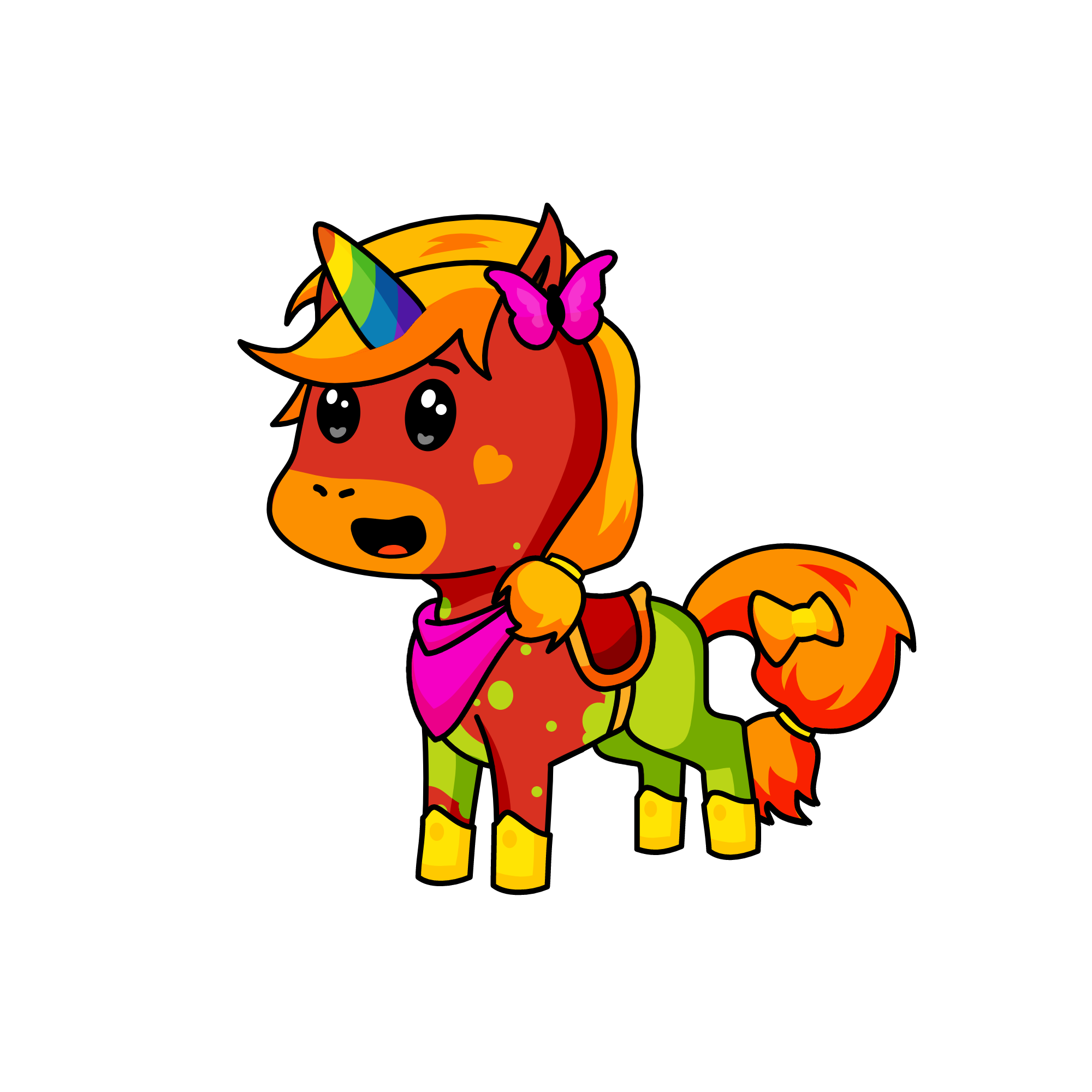 Red Chilly Pepper, the unicorn