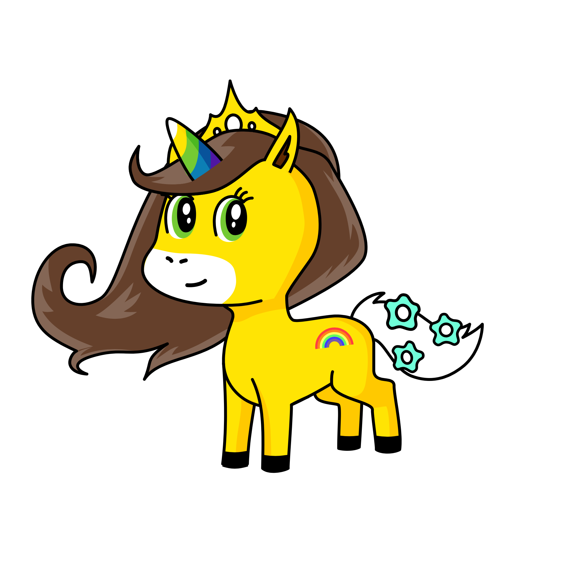 Rainbow , the unicorn