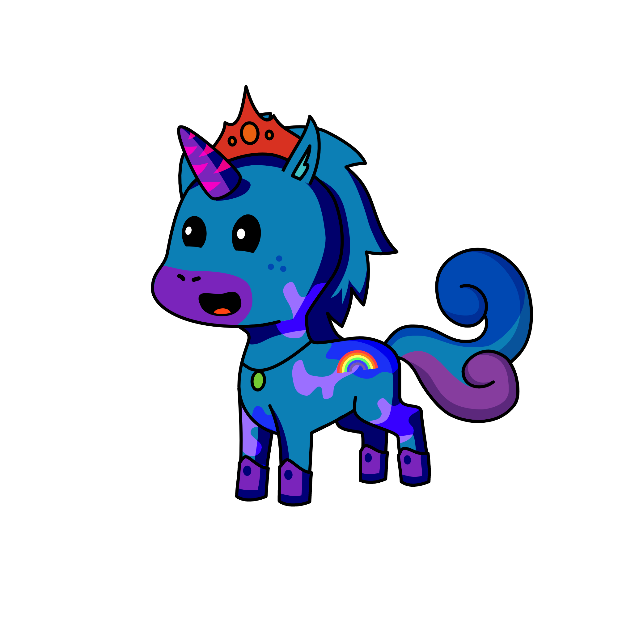 blue night, the unicorn