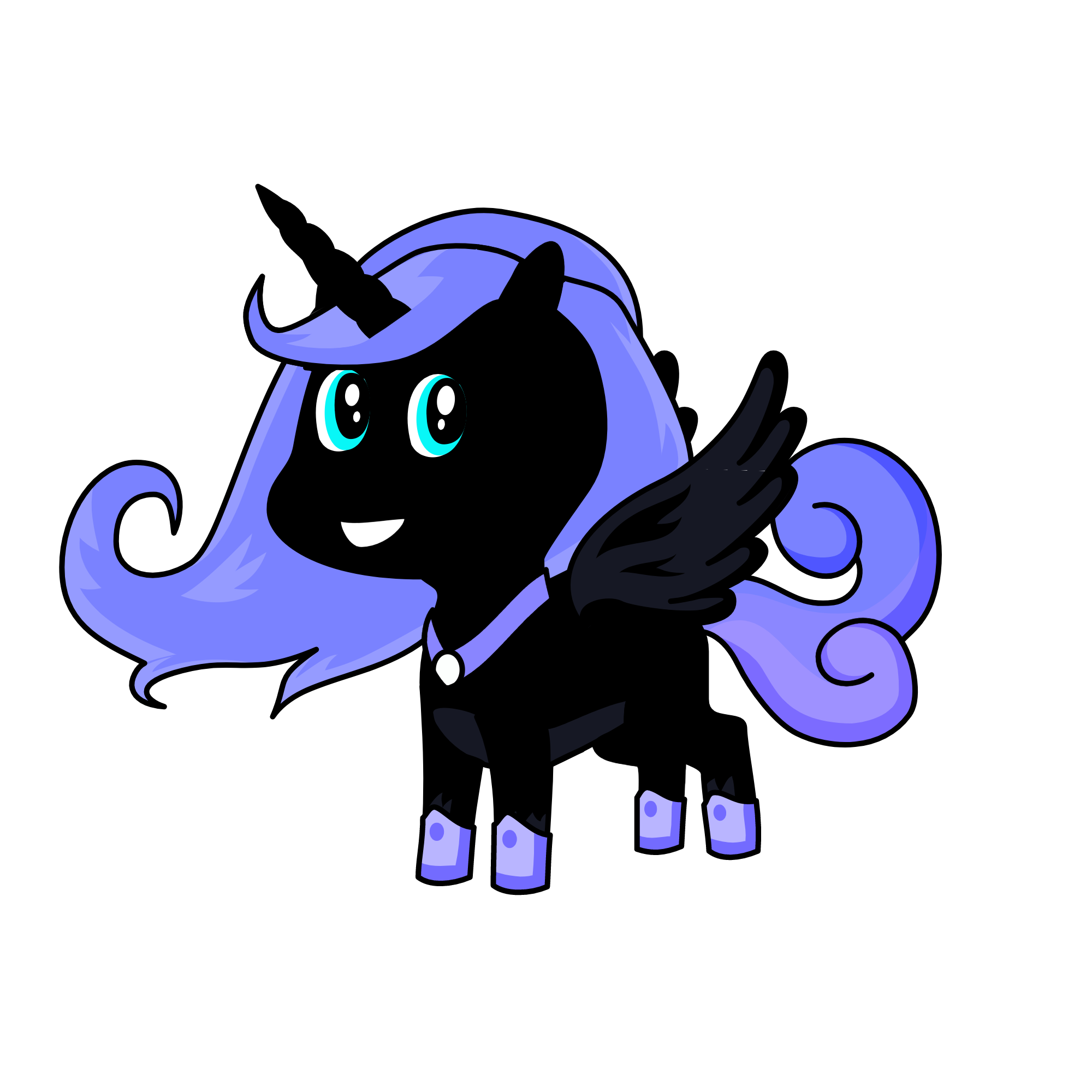 Nightmare Moon, the unicorn