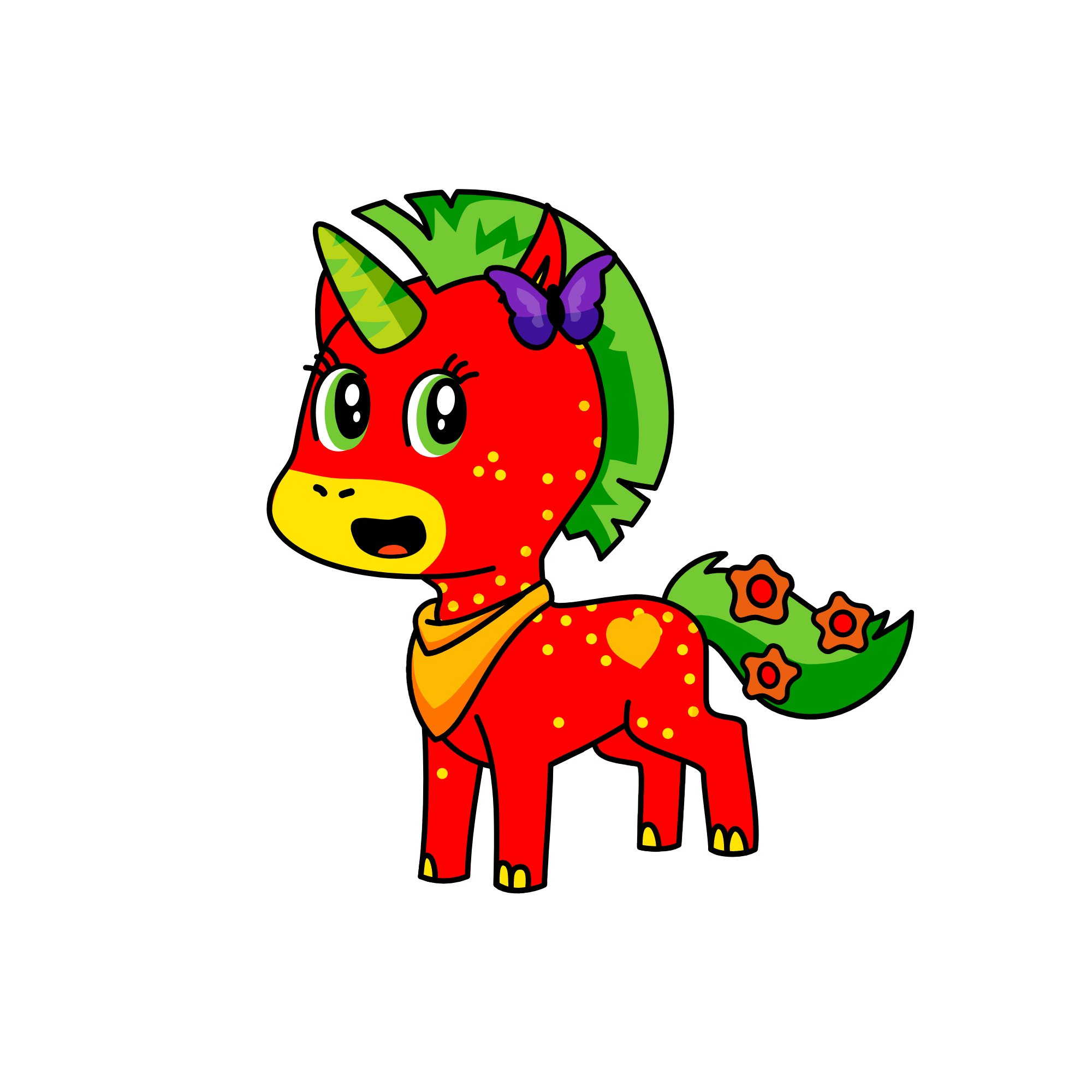 strawberry shortie, the unicorn