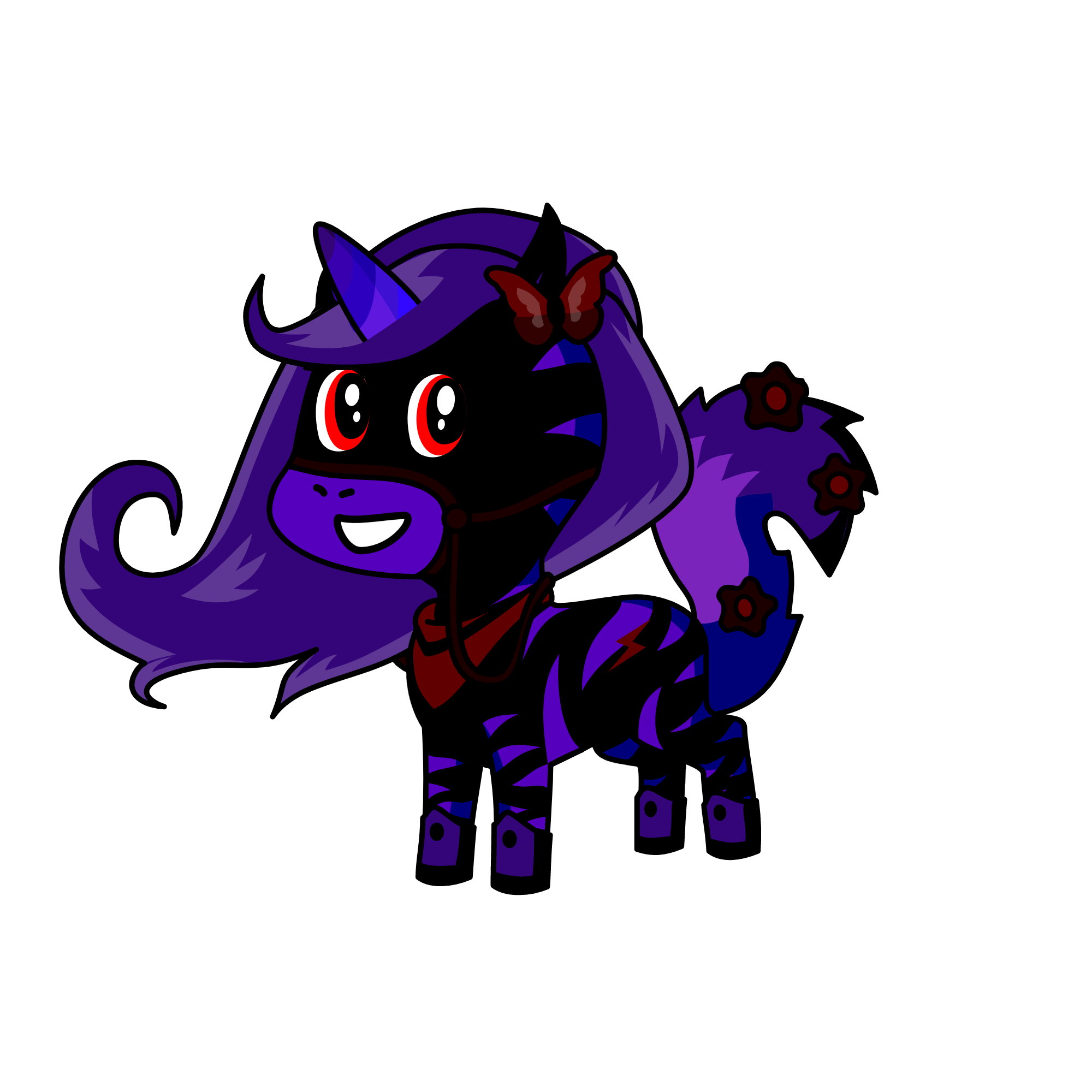 evil buddy, the unicorn